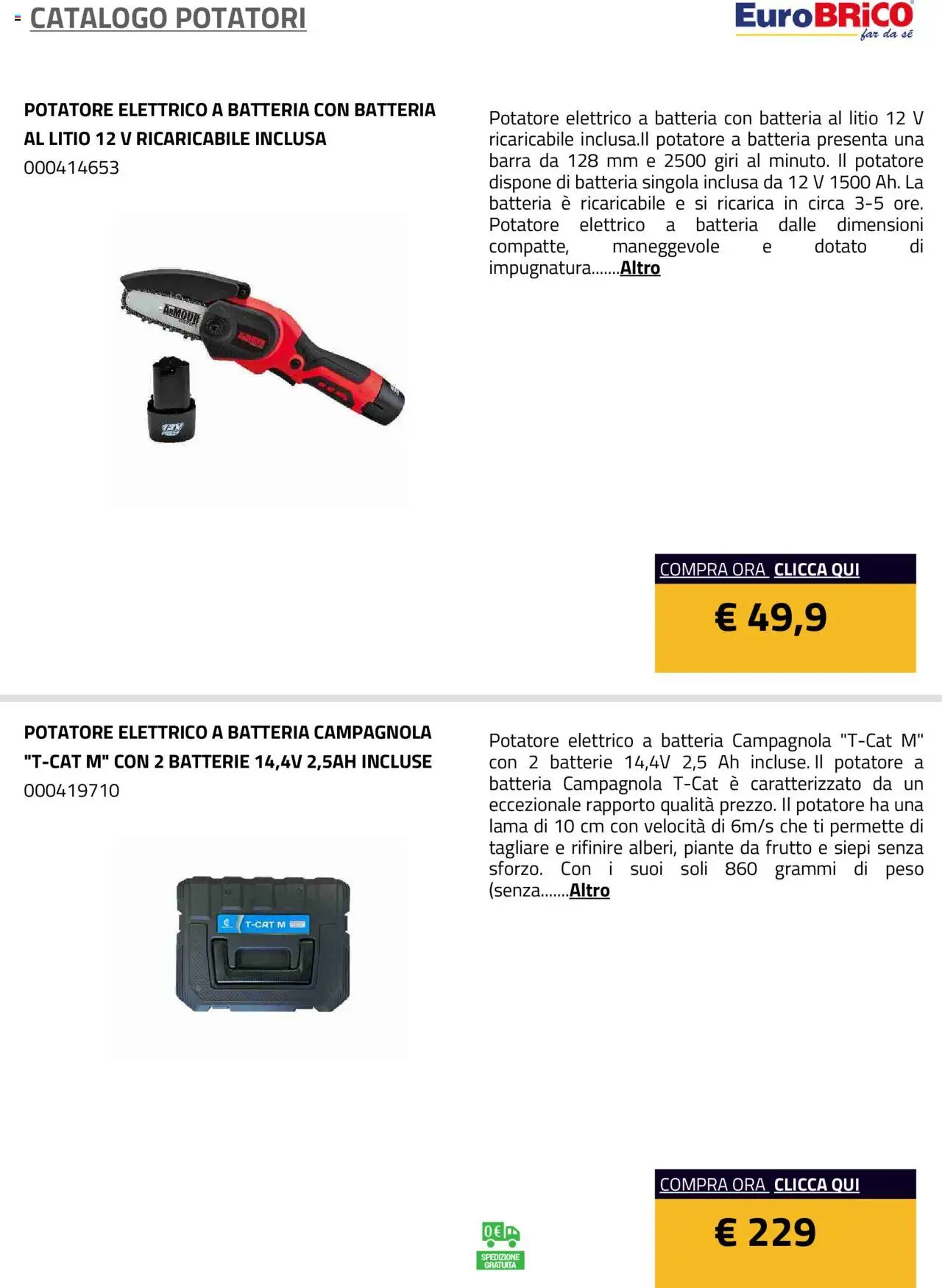 Volantino Eurobrico del 23.07.2025 | Pagina: 17 | Prodotti: Batteria, Batterie