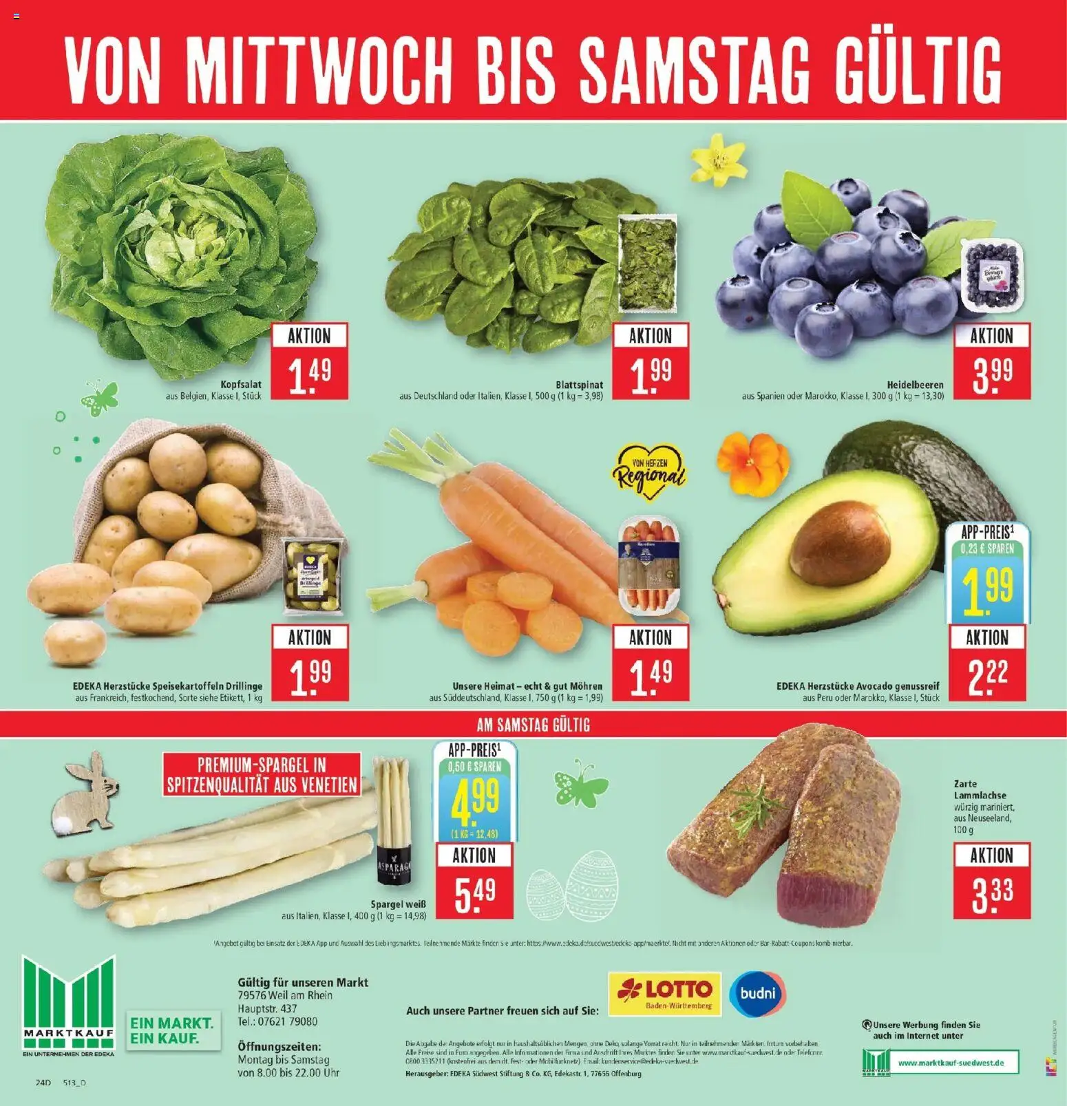 Marktkauf Prospekt Weil Am Rhein	 – gültig ab 30.03.2026 | Seite: 26 | Produkte: Spargel, Mohren, Heidelbeeren, Uhr