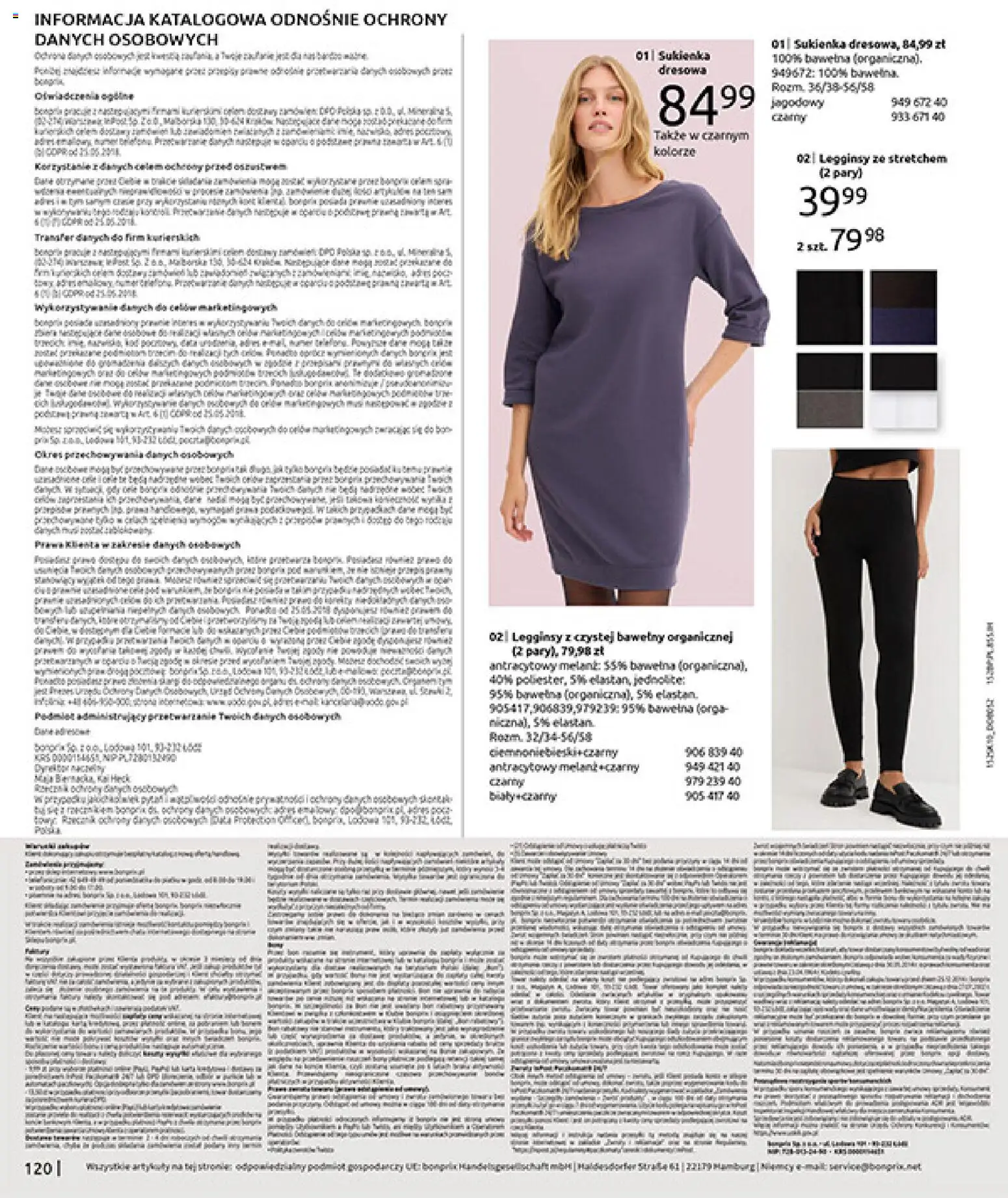 BonPrix Katalog - W Jesiennym Nastroju od 04.11.2025 | Strona: 122 | Produkty: Legginsy, Sukienka