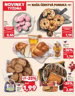 Kaufland leták platný od 05.03.2026 | Strana: 11 | Produkty: Pizza, Donut, Vianočka, Závin