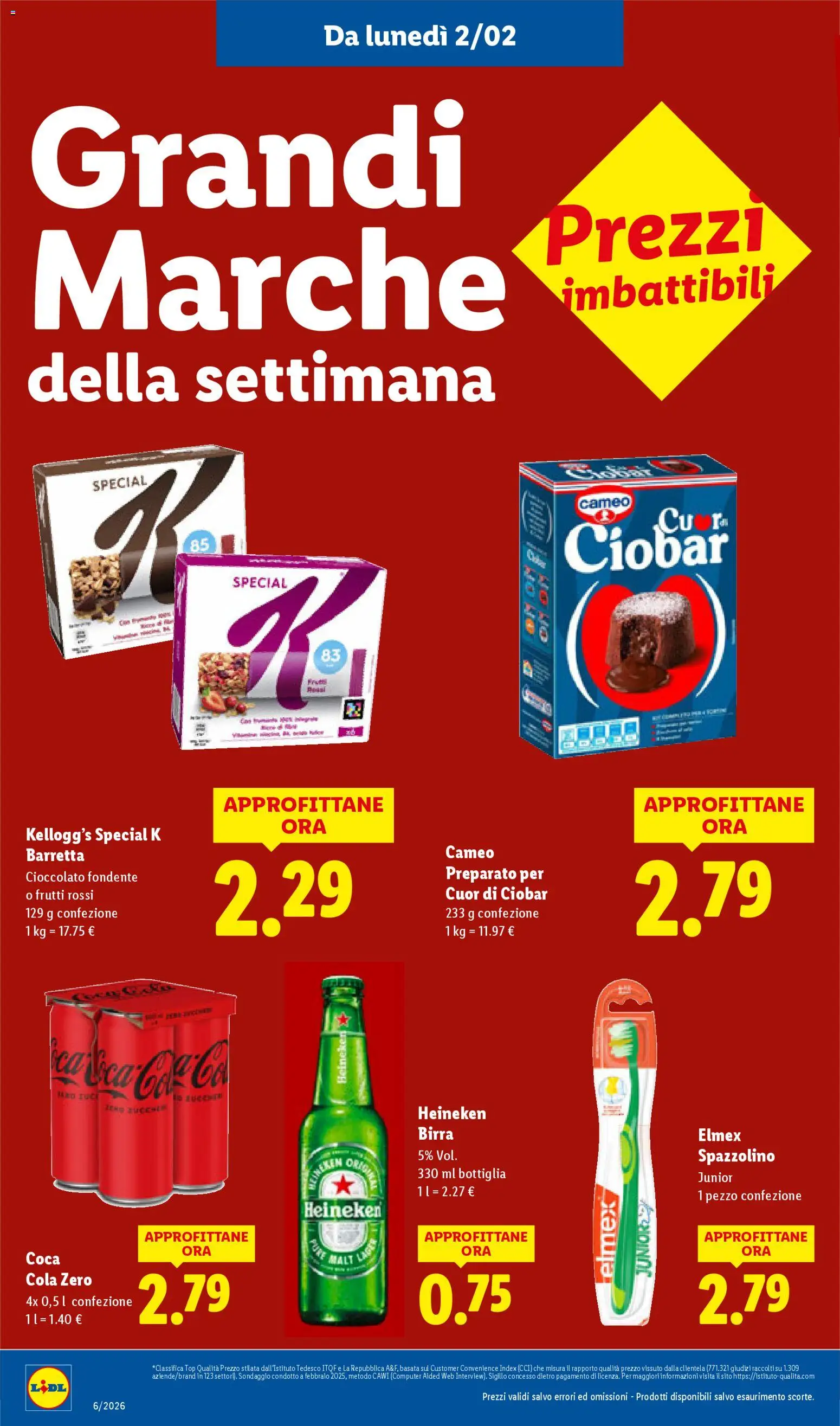 Volantino Lidl del 02.02.2026 | Pagina: 24 | Prodotti: Computer, Barretta, Bottiglia, Coca Cola