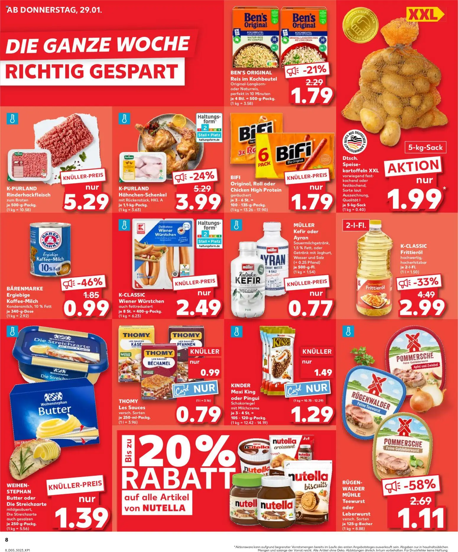 Kaufland prospekt Völklingen	 – gültig ab 01.02.2026 | Seite: 8 | Produkte: Wiener wurstchen, Thomy les sauces, Bifi, Wasser
