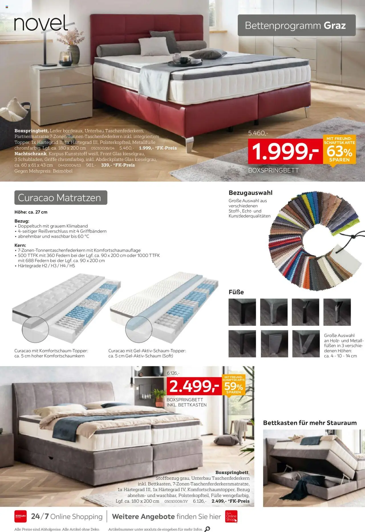 XXXL Lutz Betten Spezial - gültig ab dem 18.08.2025 | Seite: 12 | Produkte: Boxspringbett