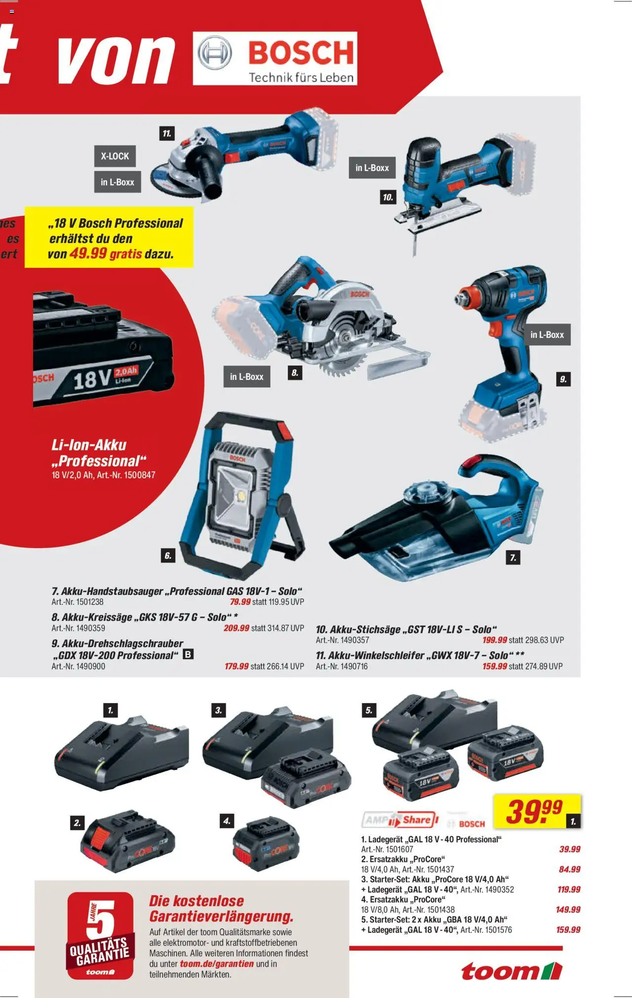 Toom Baumarkt Prospekt - gültig ab dem 11.08.2025 | Seite: 9 | Produkte: Bosch, Ladegerät