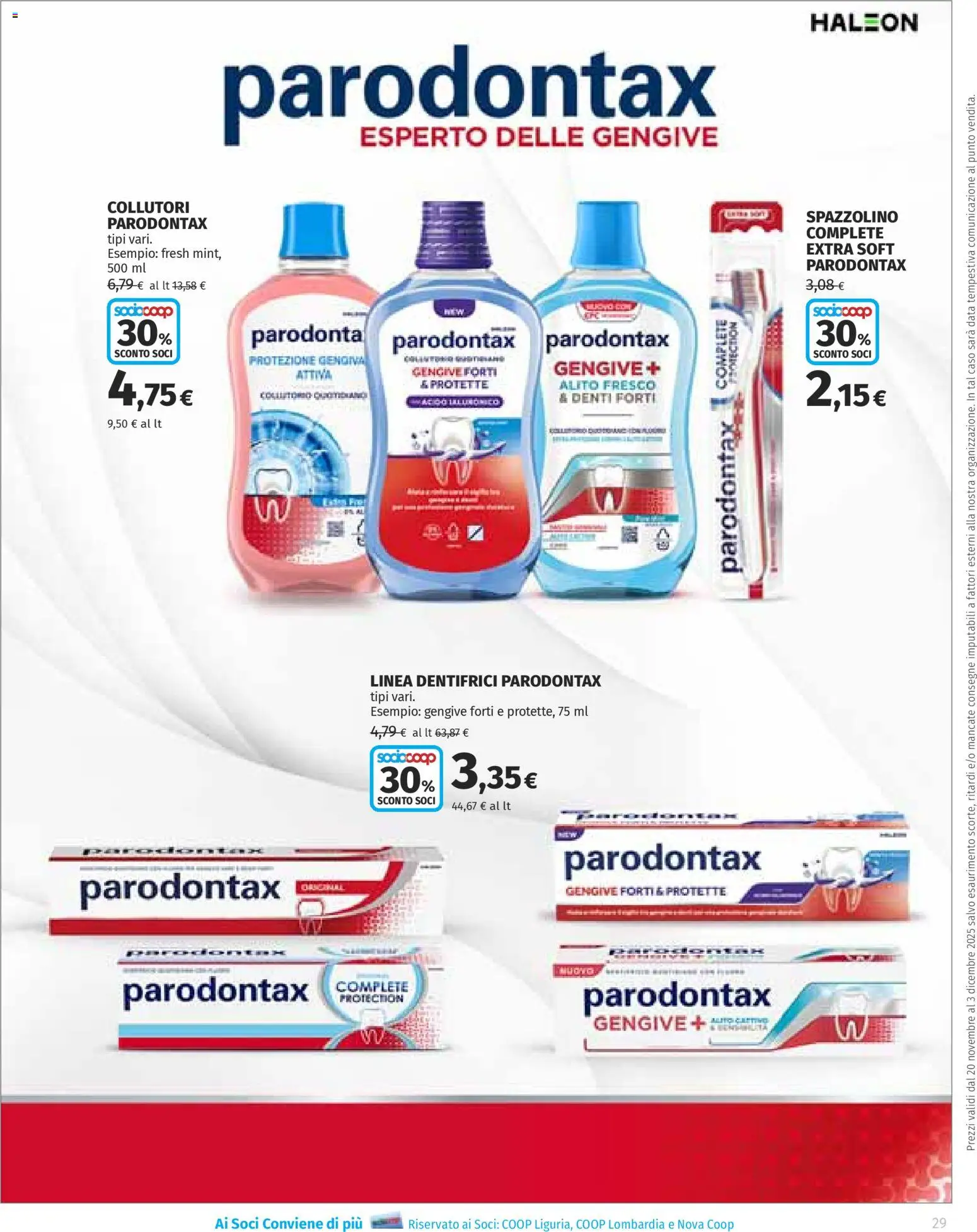 Volantino Ipercoop del 20.11.2025 | Pagina: 29 | Prodotti: Spazzolino, Data