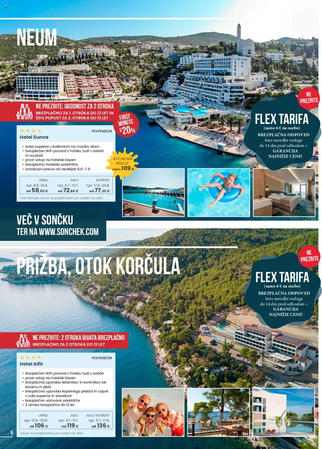 Sonček katalog družinske počitnice │ velja od 01.06.2025 | Stran: 6 | Izdelki: Bazen