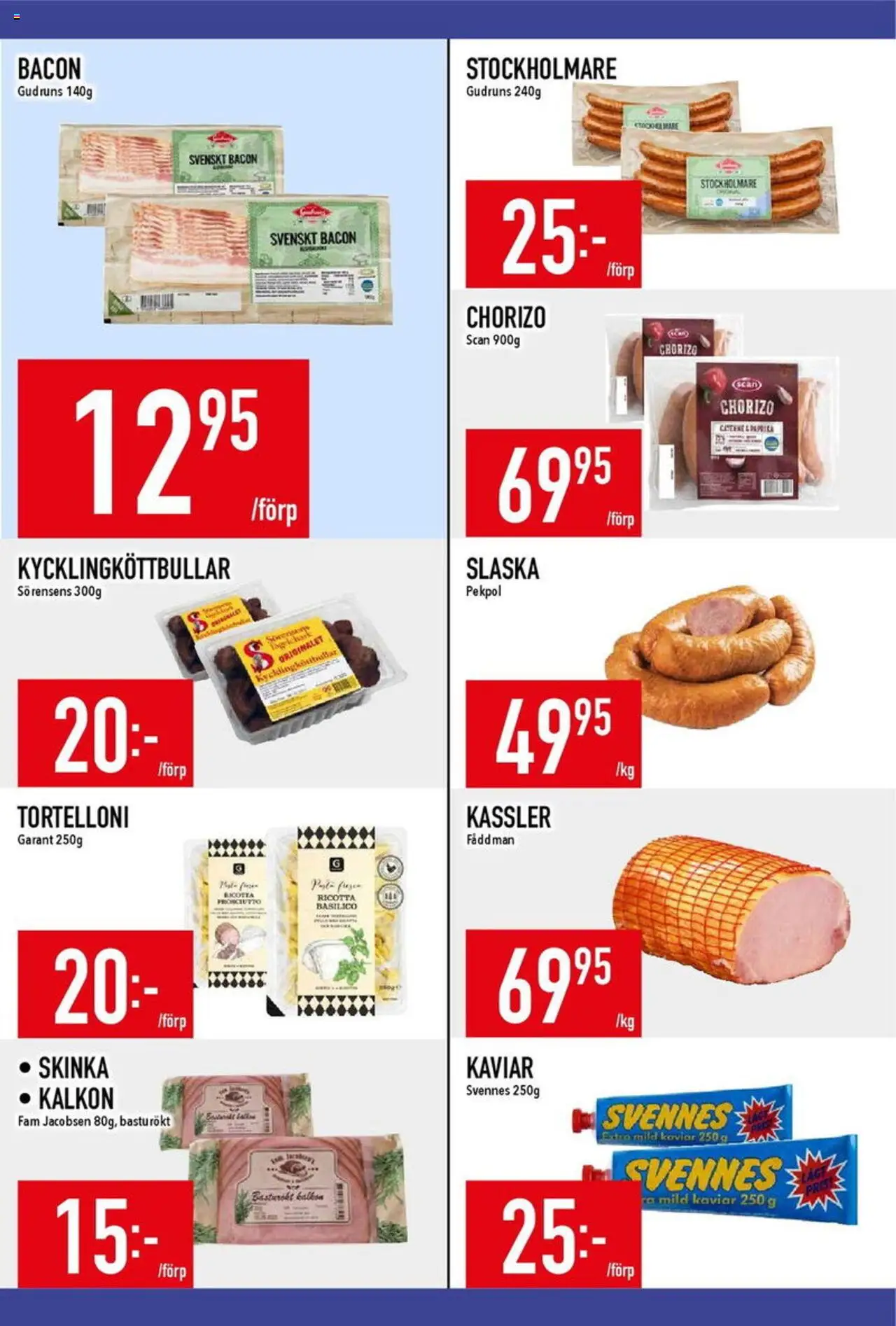 Matdax reklamblad aktuell från 11.08.2025 | Sida: 11 | Produkter: Bacon, Kassler, Kalkon, Chorizo