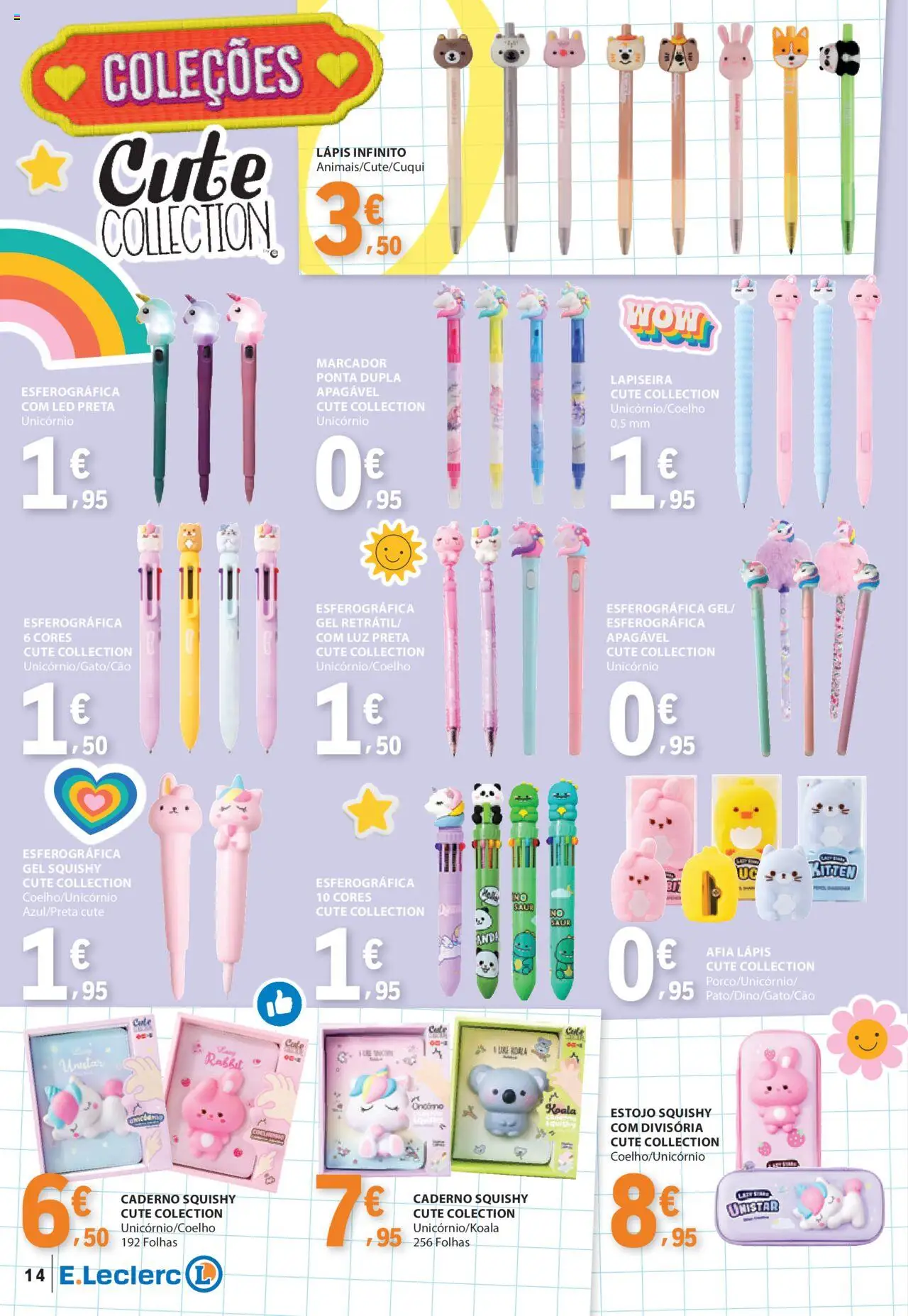 E.Leclerc - Folheto Regresso Aulas │ válido de 05.08.2025 | Página: 14 | Produtos: Caderno