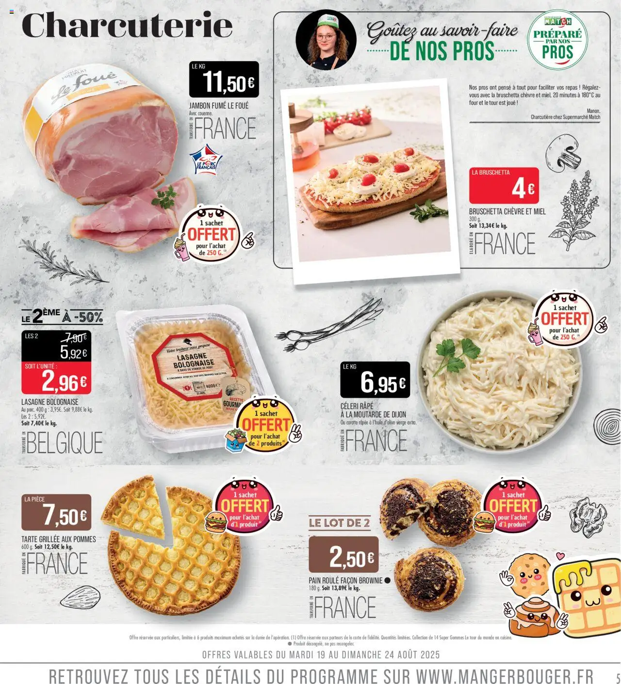  | Page: 5 | Produits: Moutarde, Jambon, Pommes, Carotte