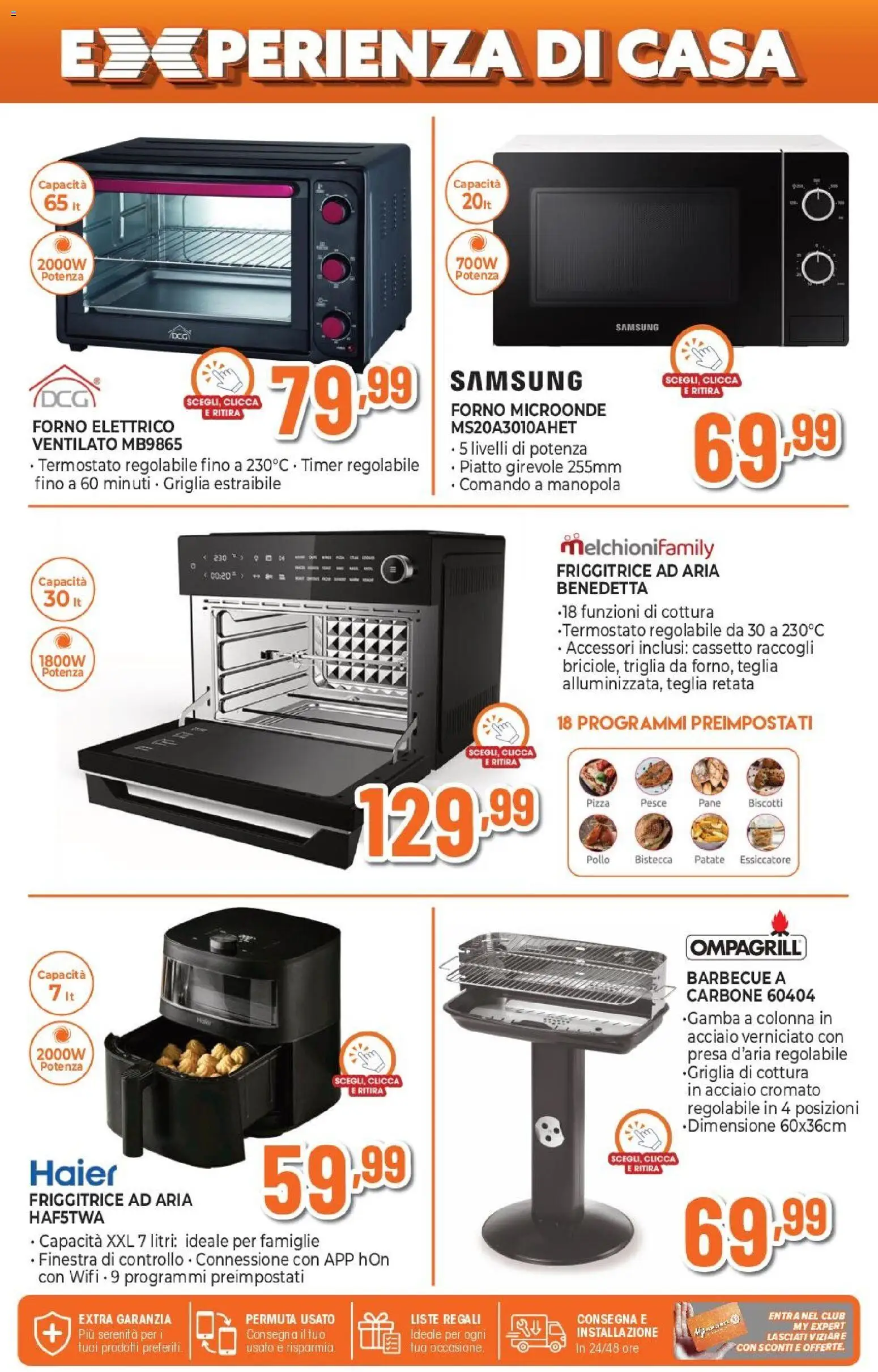 Volantino Expert del 09.04.2026 | Pagina: 16 | Prodotti: Friggitrice ad aria, Pollo, Barbecue, Griglia