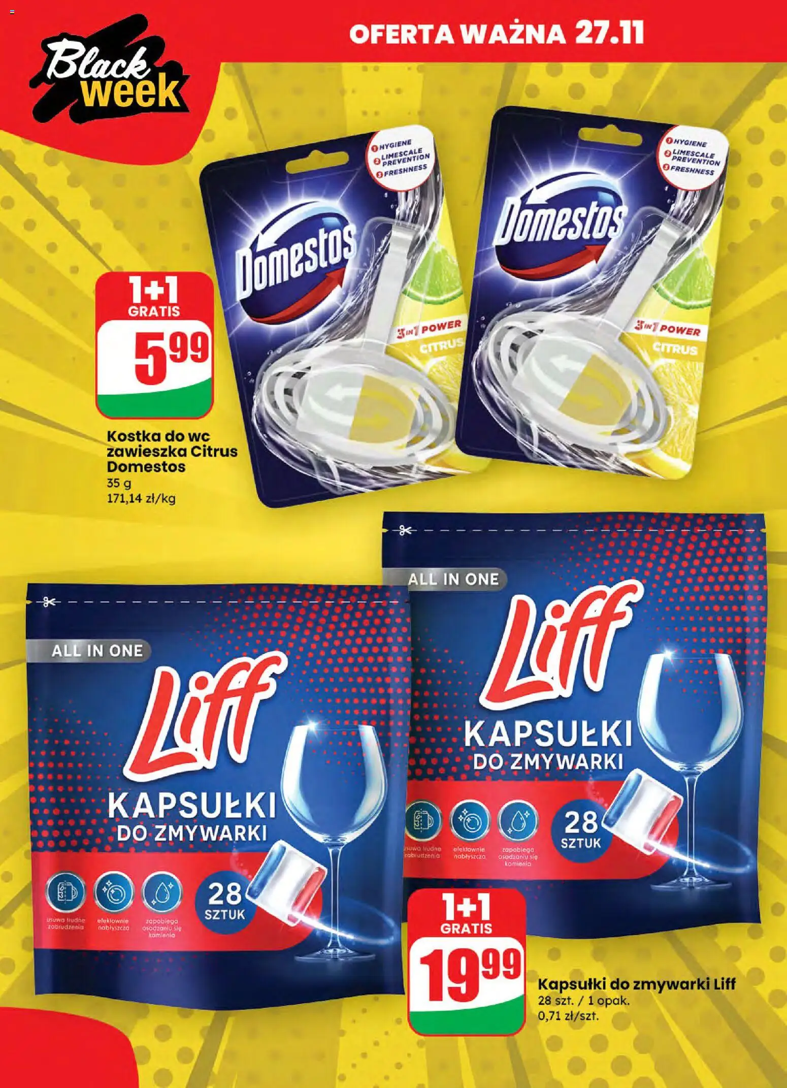 Dino Black Friday od 26.11.2025 | Strona: 6 | Produkty: Domestos, Kapsułki do zmywarki