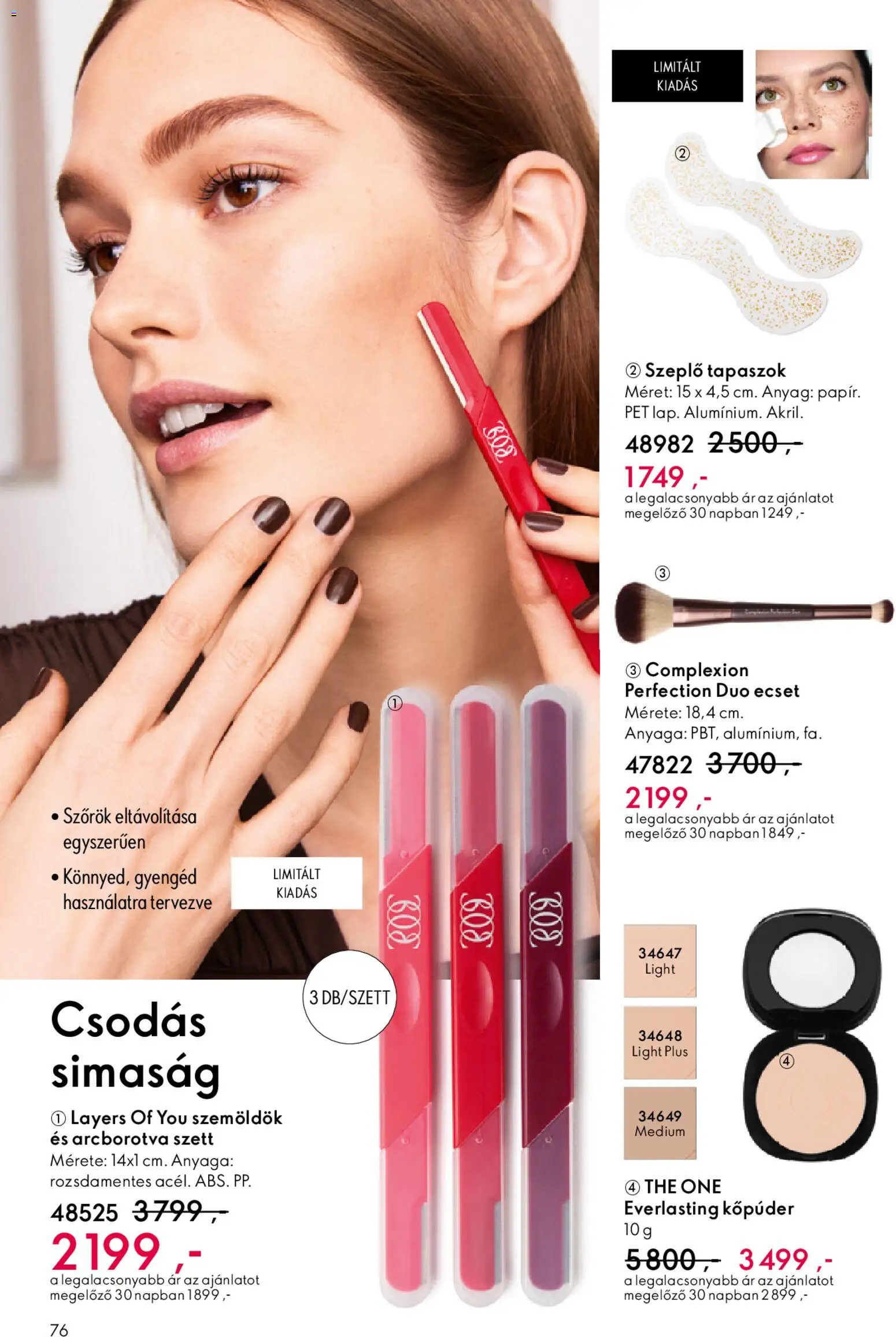 Oriflame akciós ujság - amely érvényes a következő dátumtól: 03.12.2025 | Oldal: 76 | Termékek: Ecset