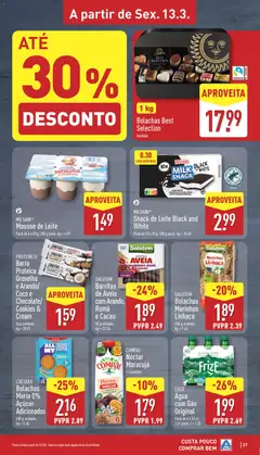 Pré-visualização Aldi folheto válido de 09.03.2026 | Página: 27 | Produtos: Aveia, Mouse, Leite, Água mineral