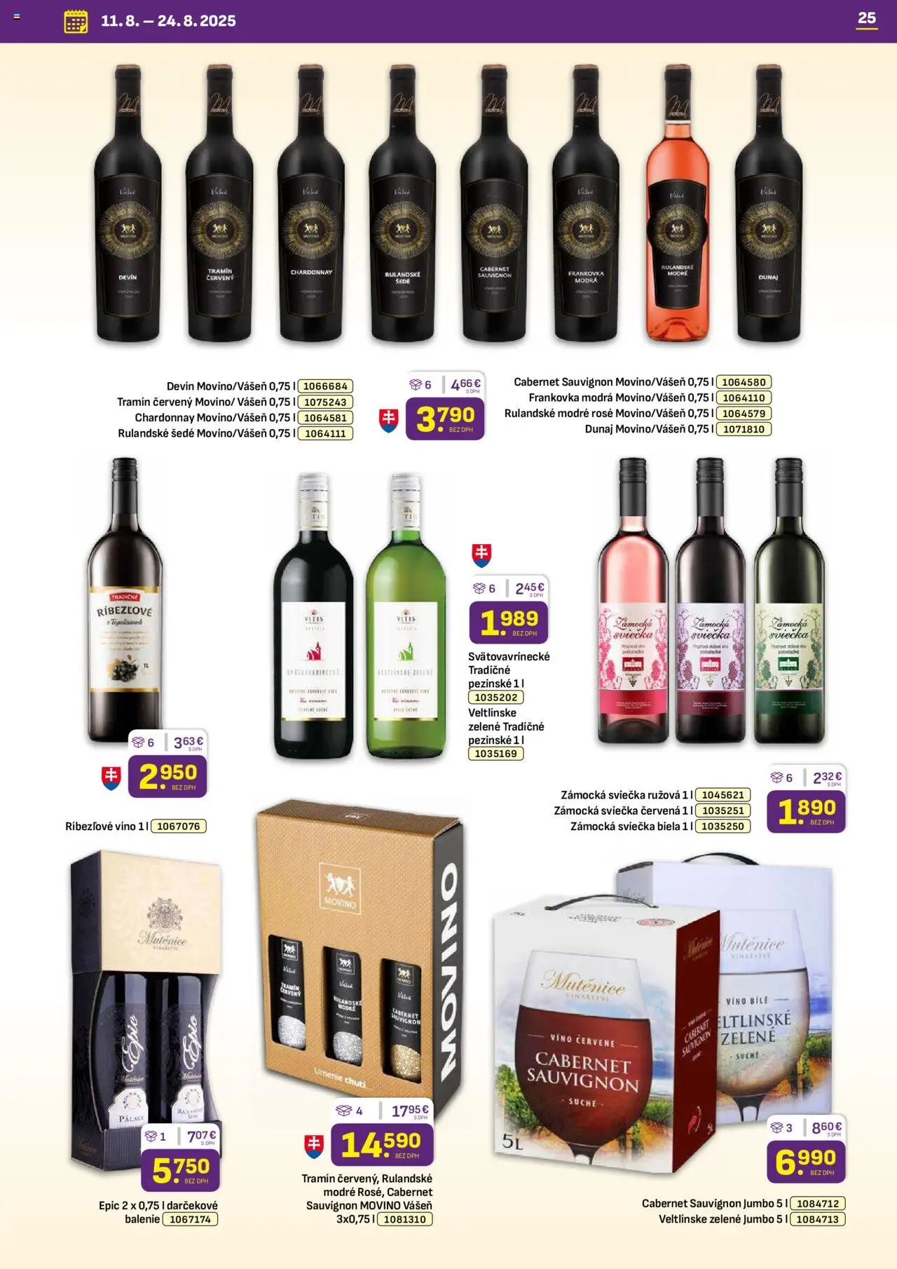 Libex leták │ platný od 11.08.2025 | Strana: 25 | Produkty: Víno, Ríbezľové víno