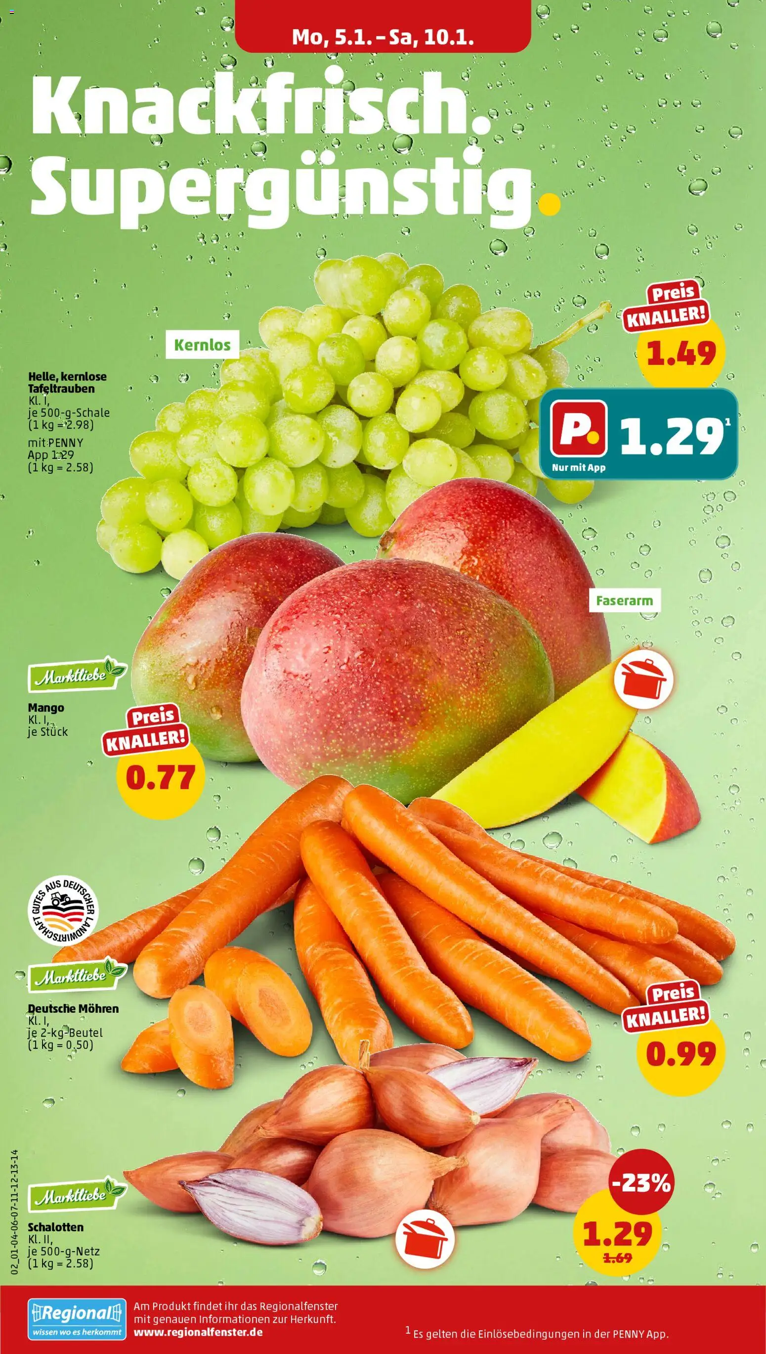 Penny Prospekt 	 – gültig ab 05.01.2026 | Seite: 2 | Produkte: Mohren, Mango