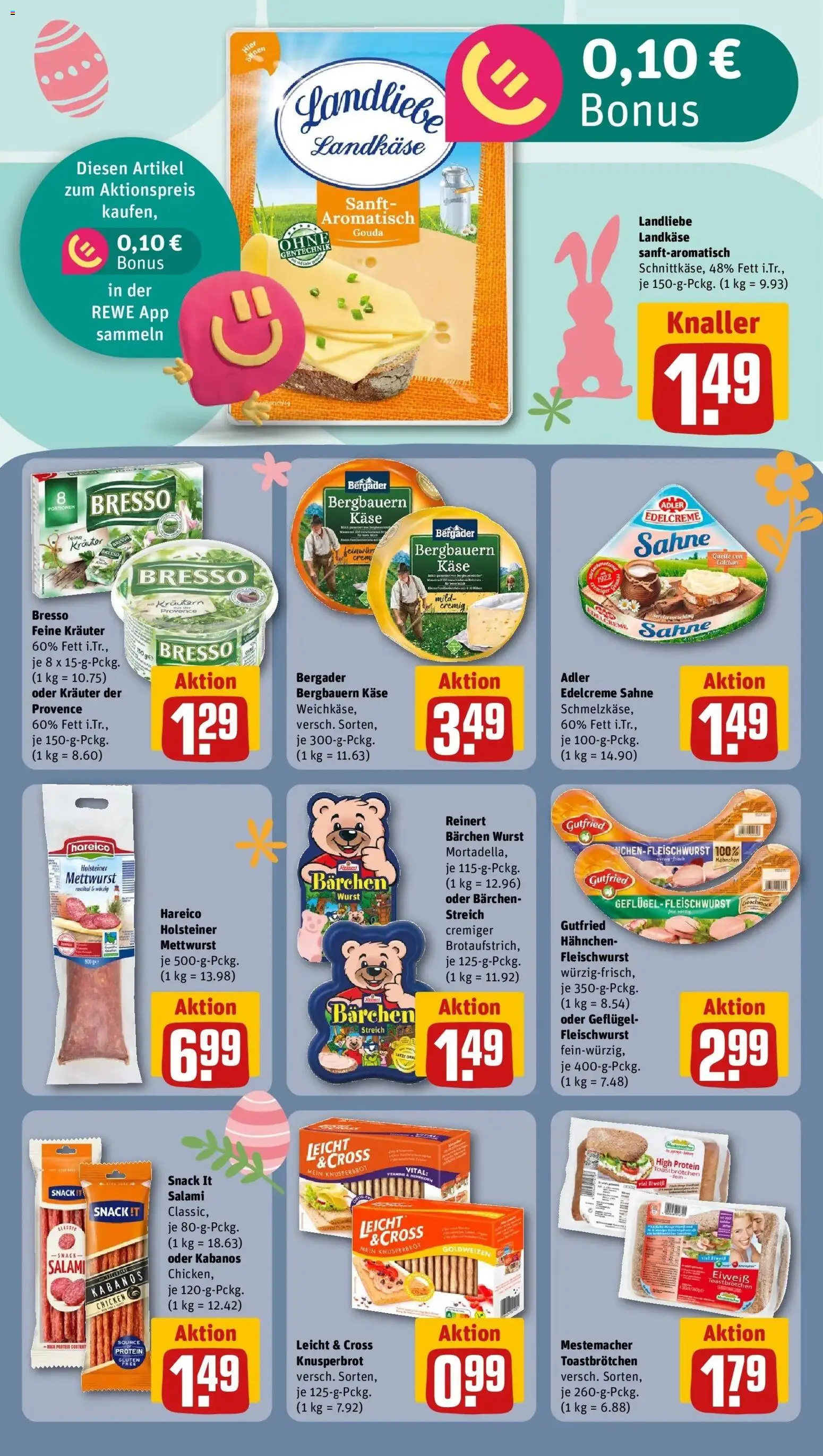 Rewe Prospekt Hannover	 – gültig ab 15.03.2026 | Seite: 16 | Produkte: Bresso, Wurst, Salami, Sahne