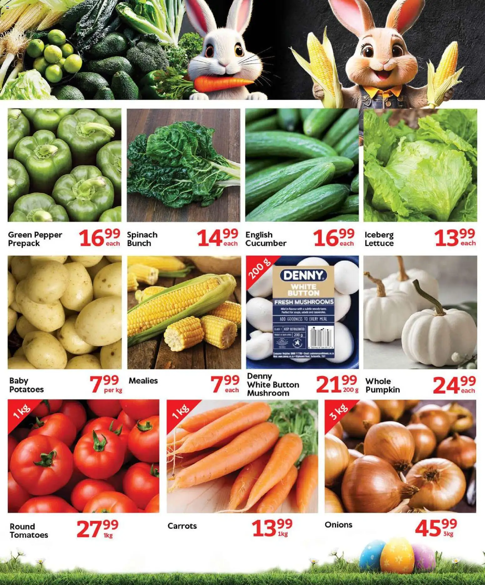 New Oxford Freshmarket catalogue – valid from 01.04.2026 | Page: 7 | Products: Mushrooms, Tomatoes, Carrots, Peach