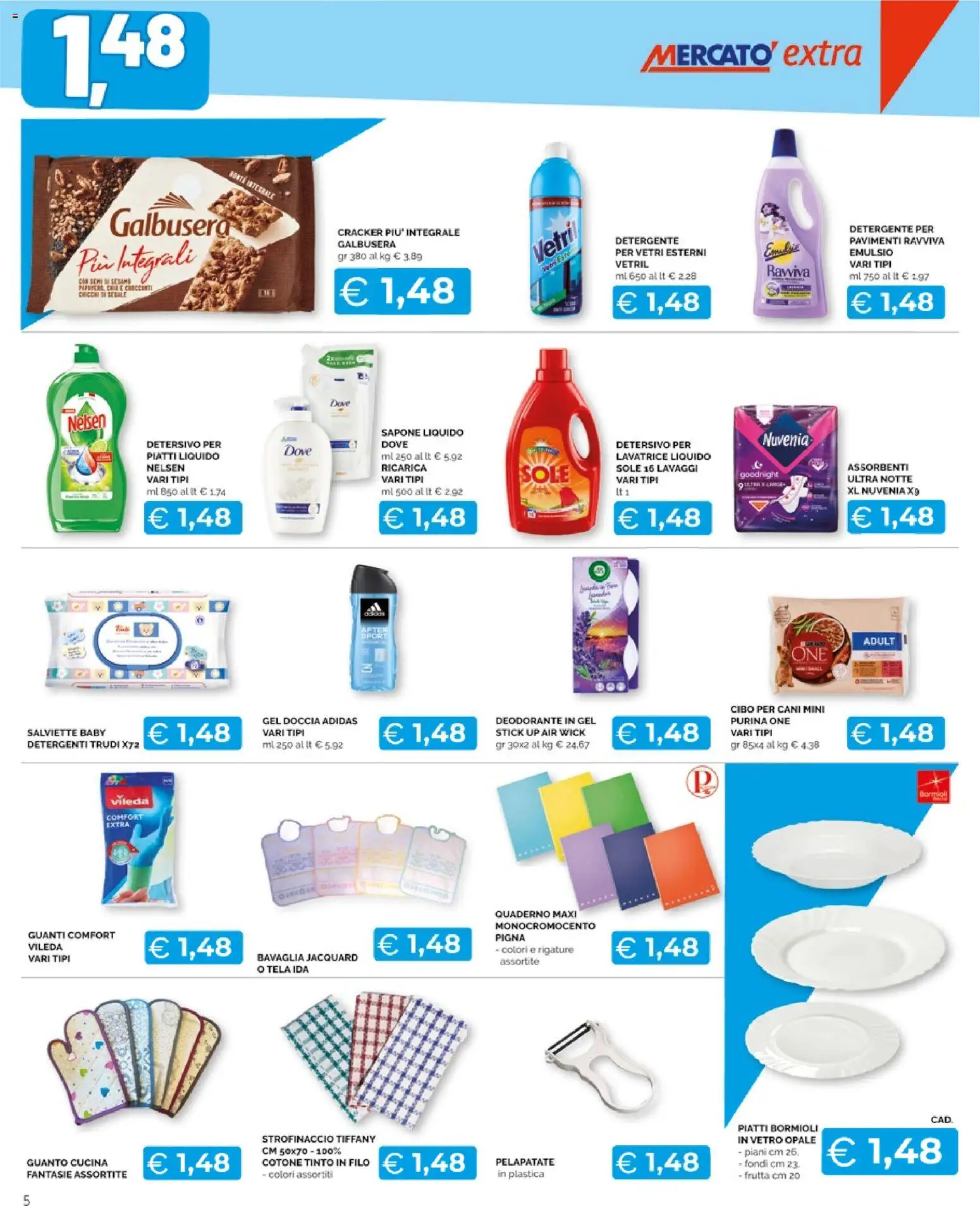 Volantino Mercatò del 16.02.2026 | Pagina: 5 | Prodotti: Sapone, Deodorante, Detergente, Doccia