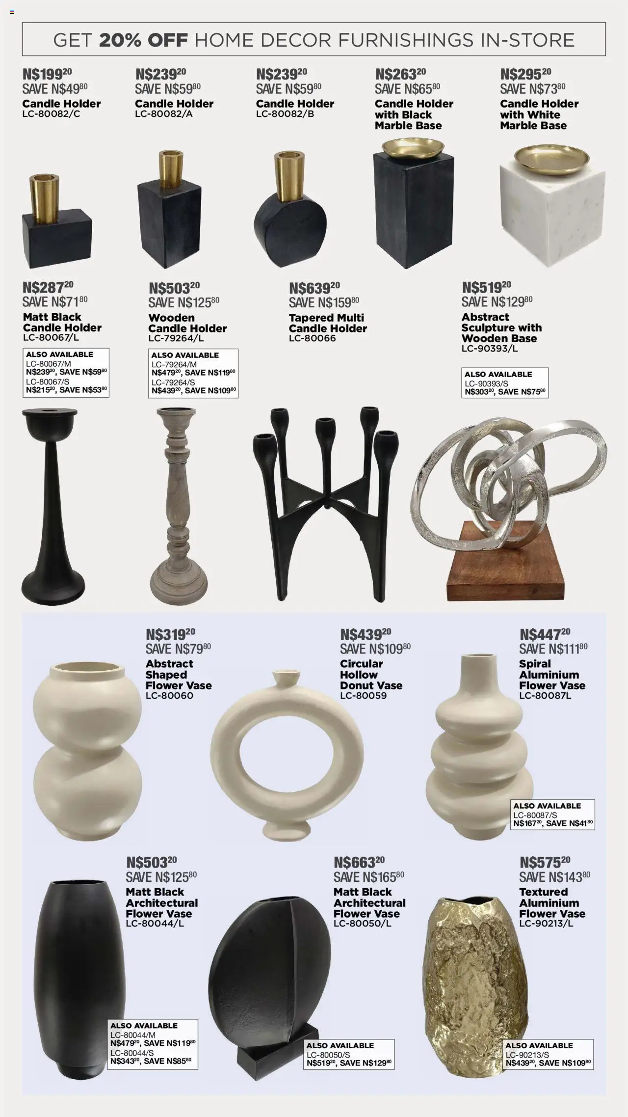 House and Home - Namibia Catalogue │ valid from 09.06.2025 | Page: 11 | Products: Candle holder, Vase