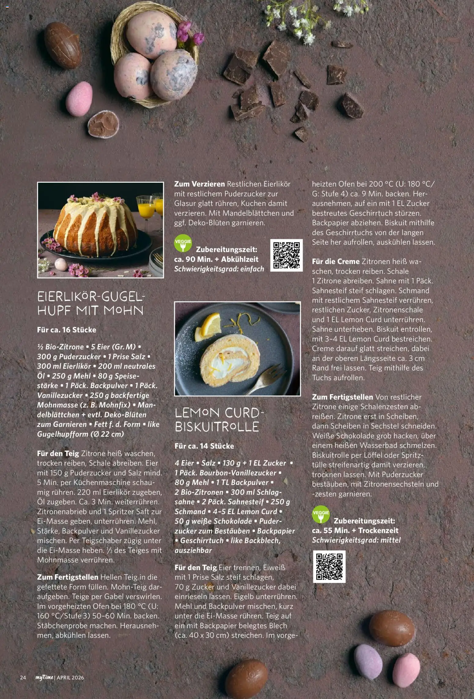 Famila Nordwest myTime April 2026 – gültig ab 01.04.2026 | Seite: 24 | Produkte: Mehl, Eier, Creme, Saft