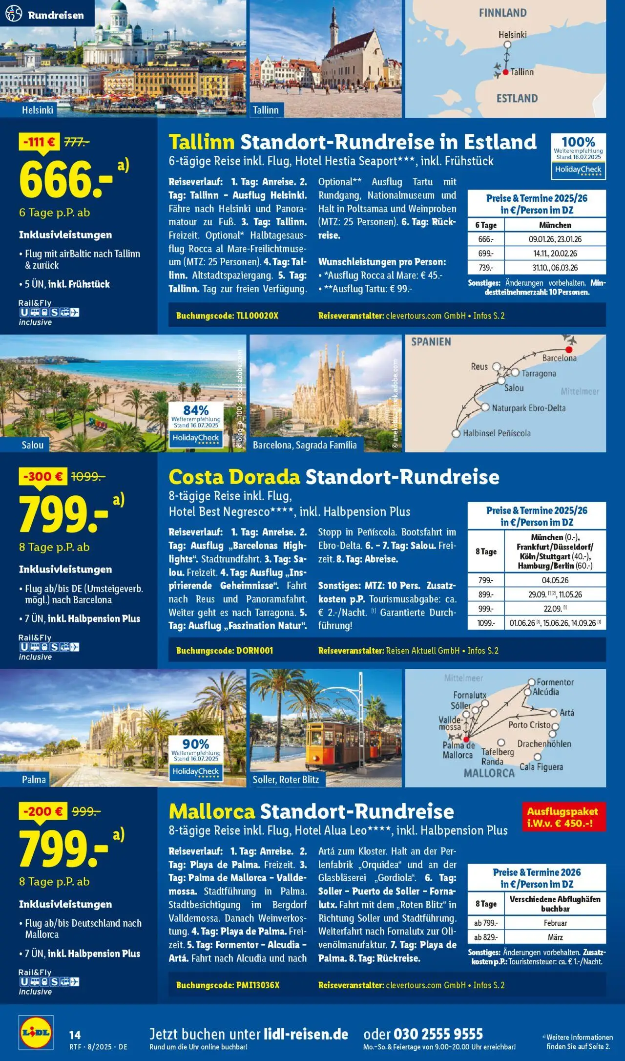Lidl Reisen - Themenprospekt - gültig ab dem 13.08.2025 | Seite: 14 | Produkte: Uhr