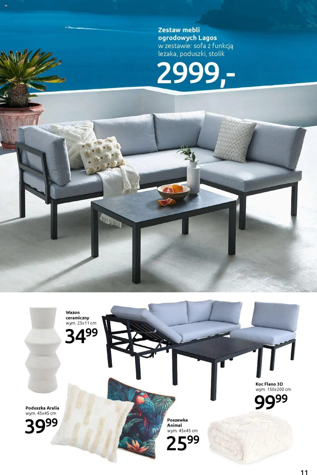 Black Red White promocje - Twój ogród taki, jak lubisz od 18.03.2025 | Strona: 11 | Produkty: Poduszka, Koc, Sofa, Wazon