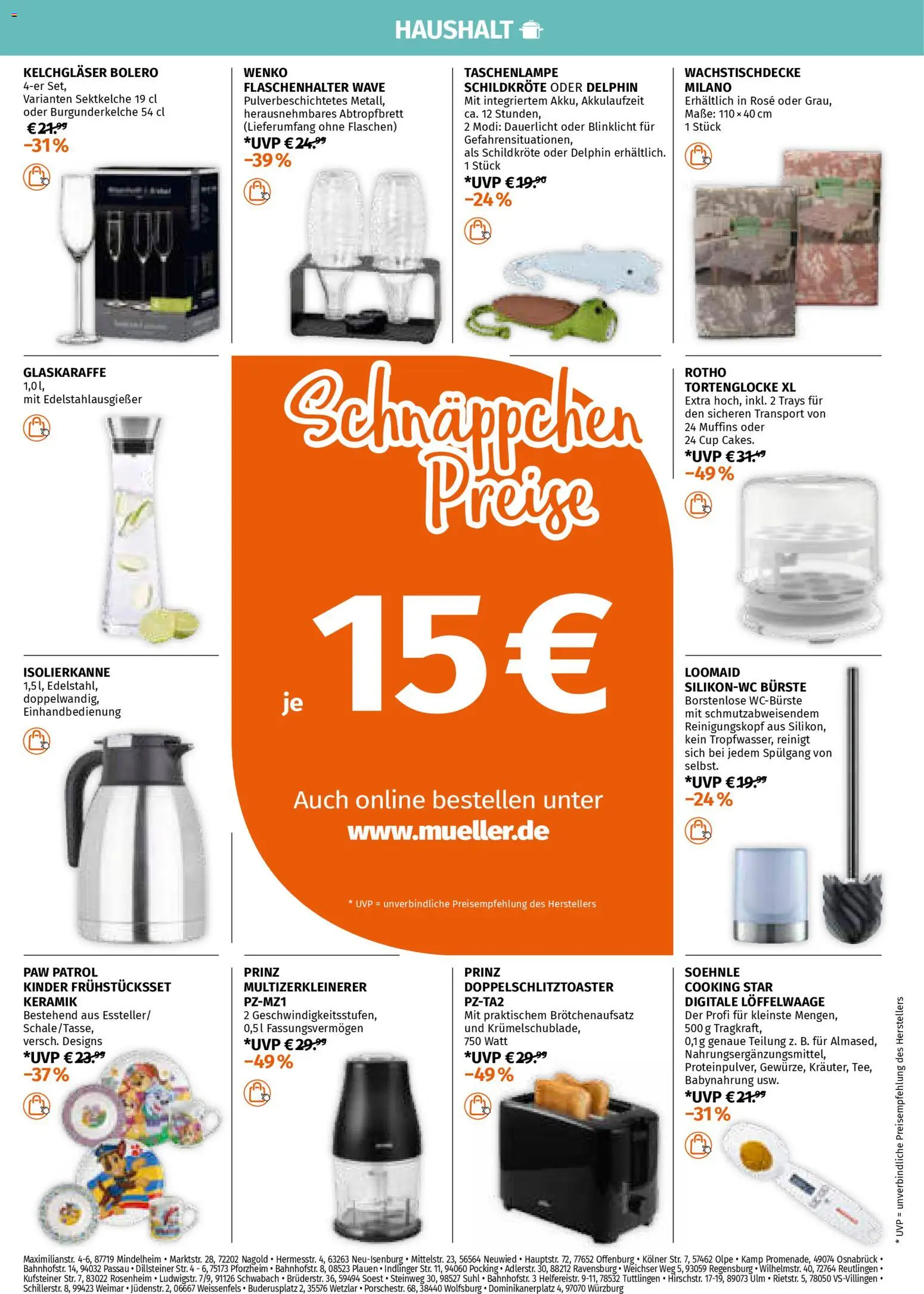 Müller Prospekt 	 – gültig ab 05.01.2026 | Seite: 28 | Produkte: Bolero, Toaster, Bürste, Babynahrung