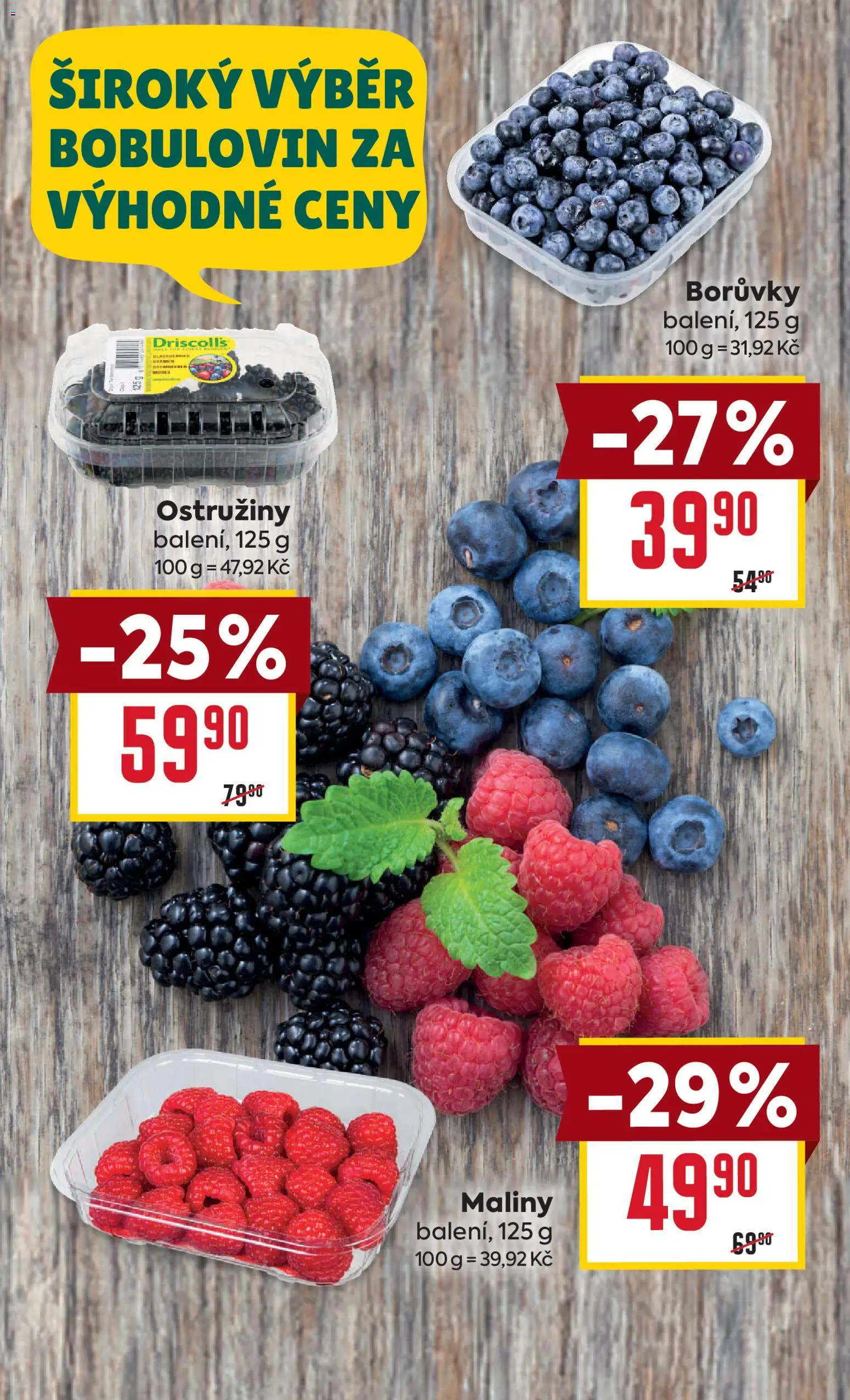 Billa Velký leták od 15.04.2026 | Strana: 4 | Produkty: Borůvky, Maliny