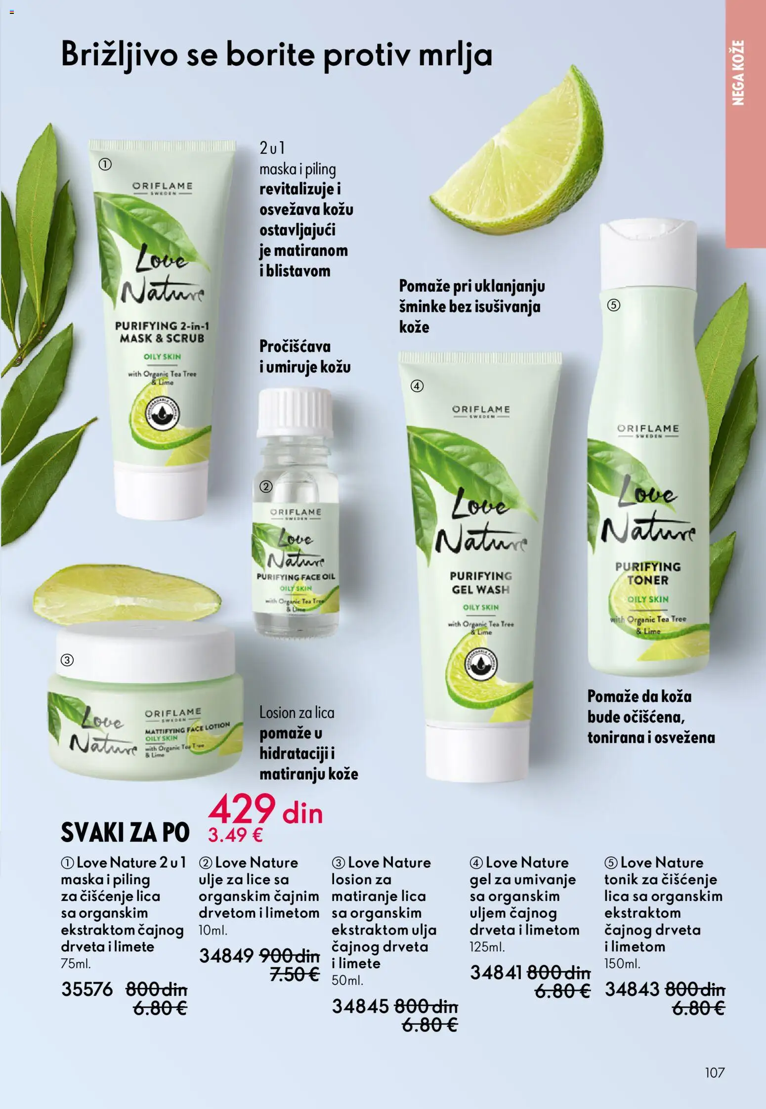 Oriflame katalog - važi od 10.12.2025 | Strana: 107 | Proizvode: Piling, Ulje, Toner, Tonik