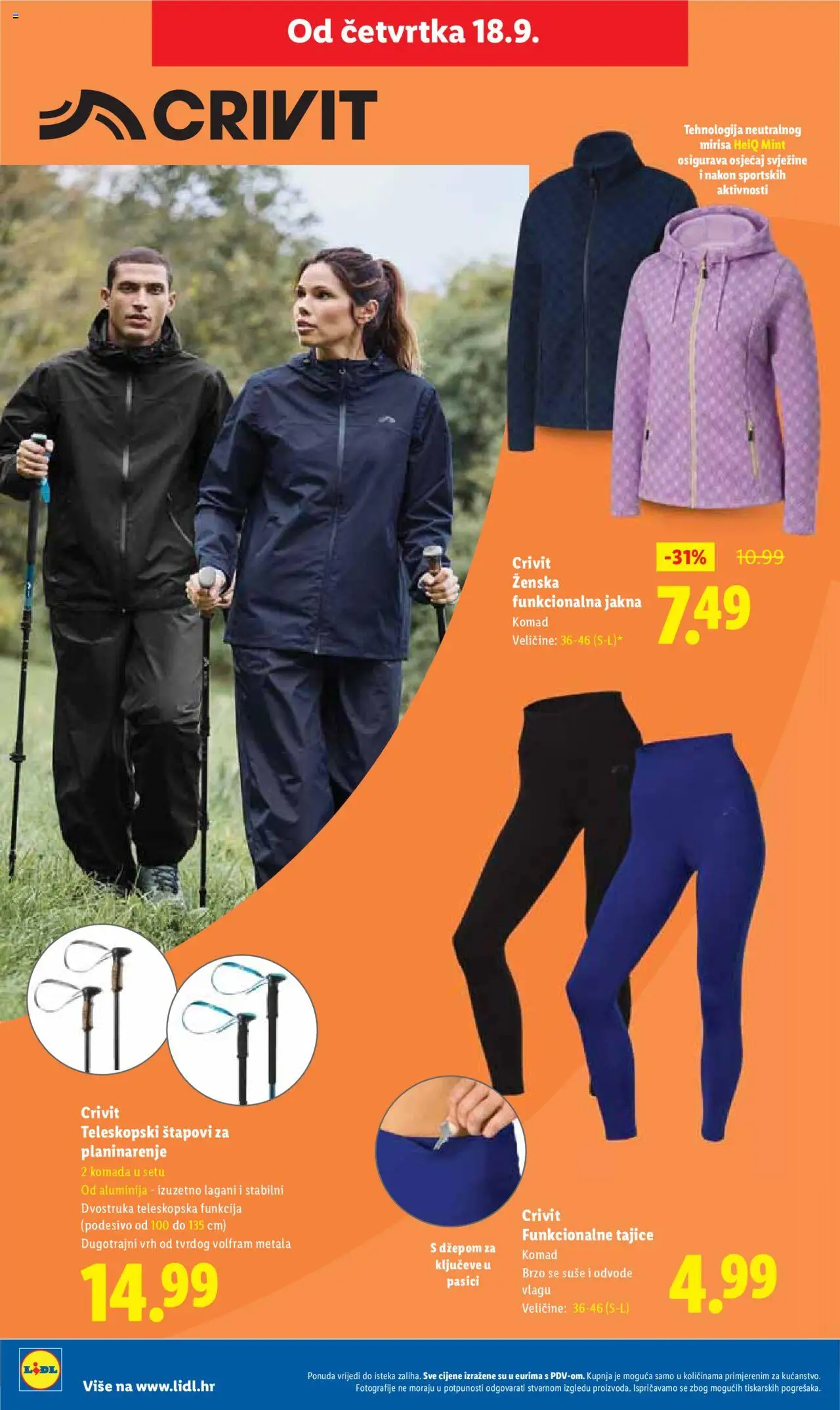 Lidl katalog | vrijedi od 15.09.2025 | Stranica: 58 | Proizvodi: Jakna, Tajice