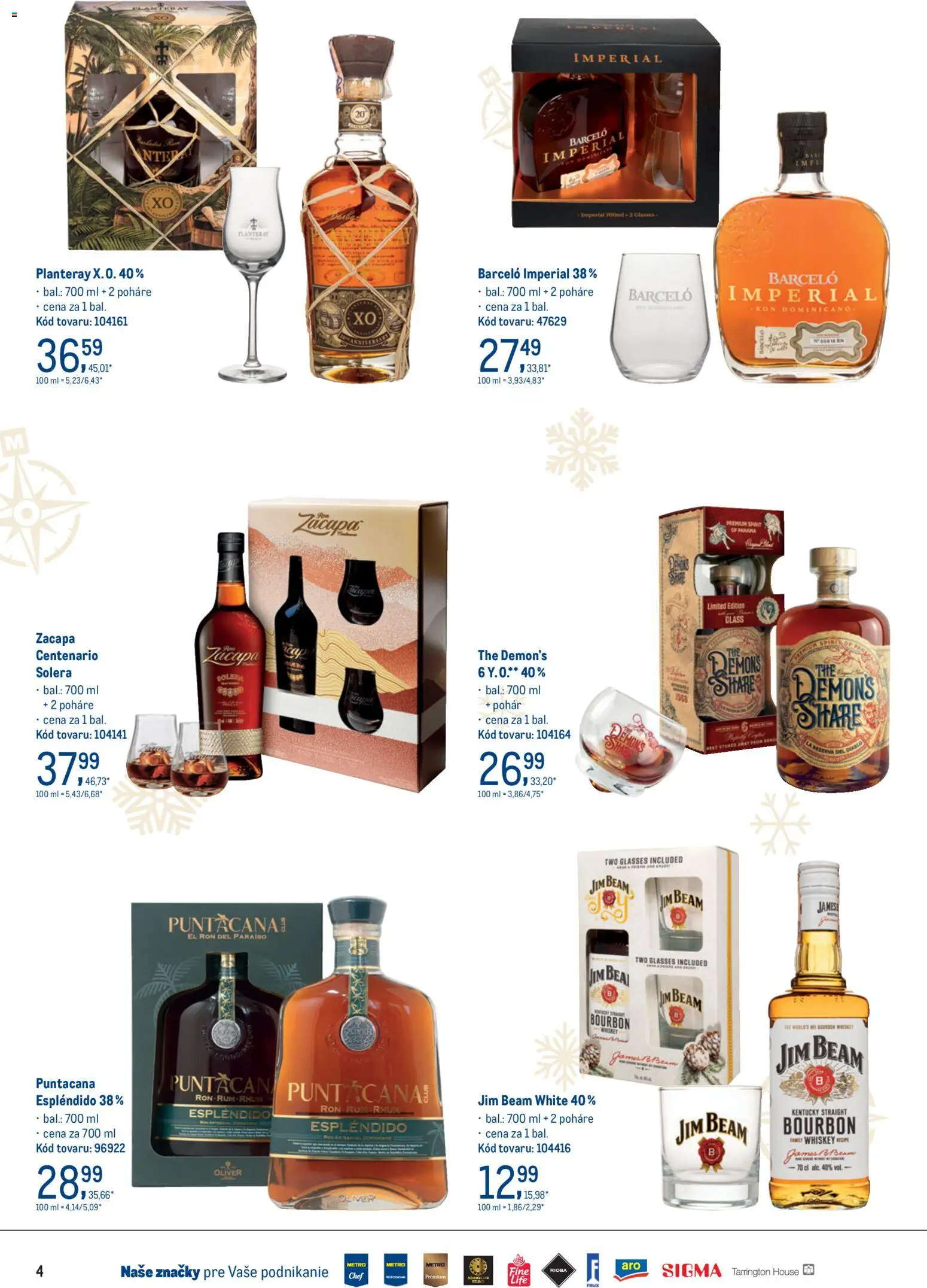 Nové Metro akcie – leták je platný od 19.11.2025 | Strana: 4 | Produkty: Jim Beam, Bourbon