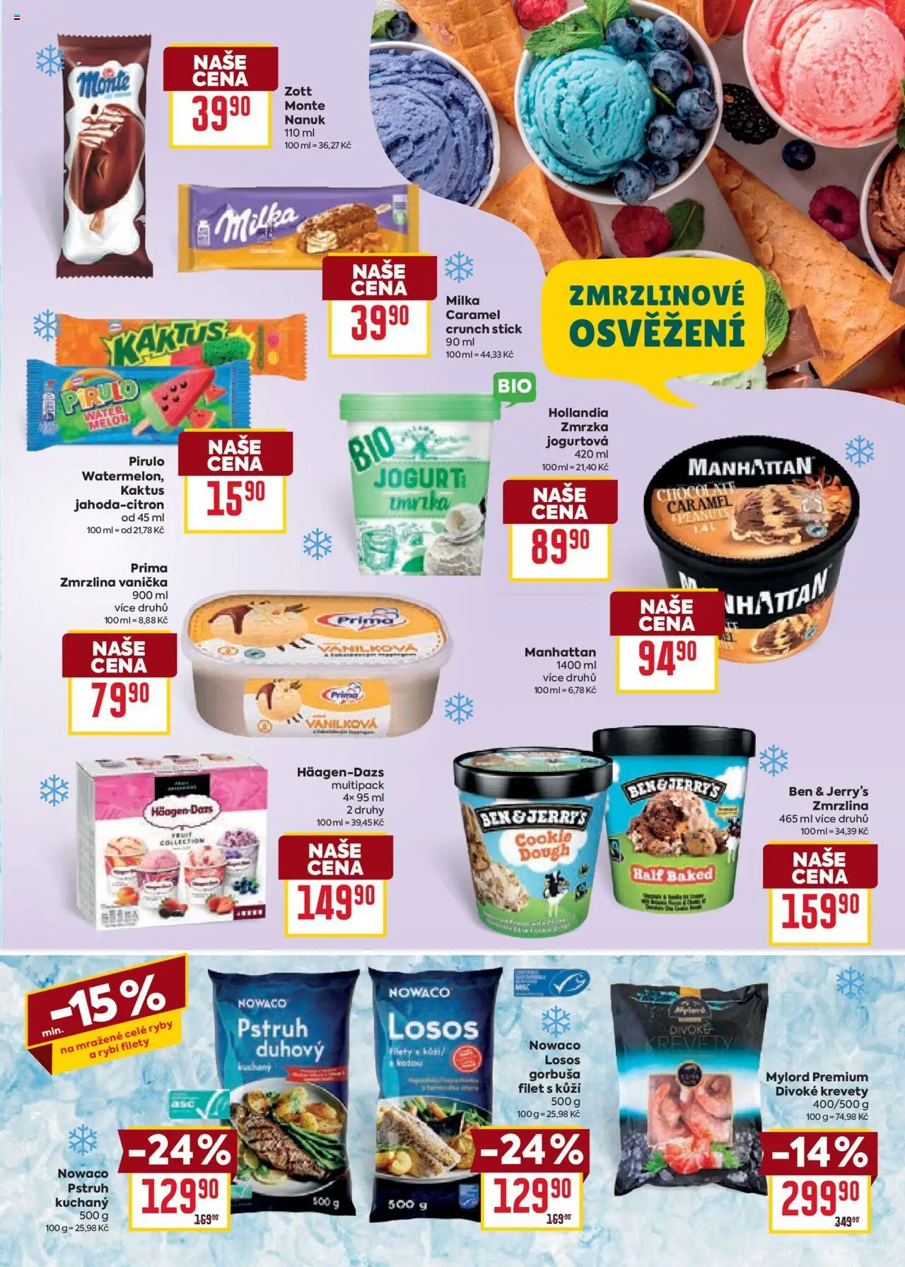 Billa katalog - Léto a grilování od 21.05.2025 | Strana: 13 | Produkty: Nanuk, Losos, Ben & Jerry's, Hollandia