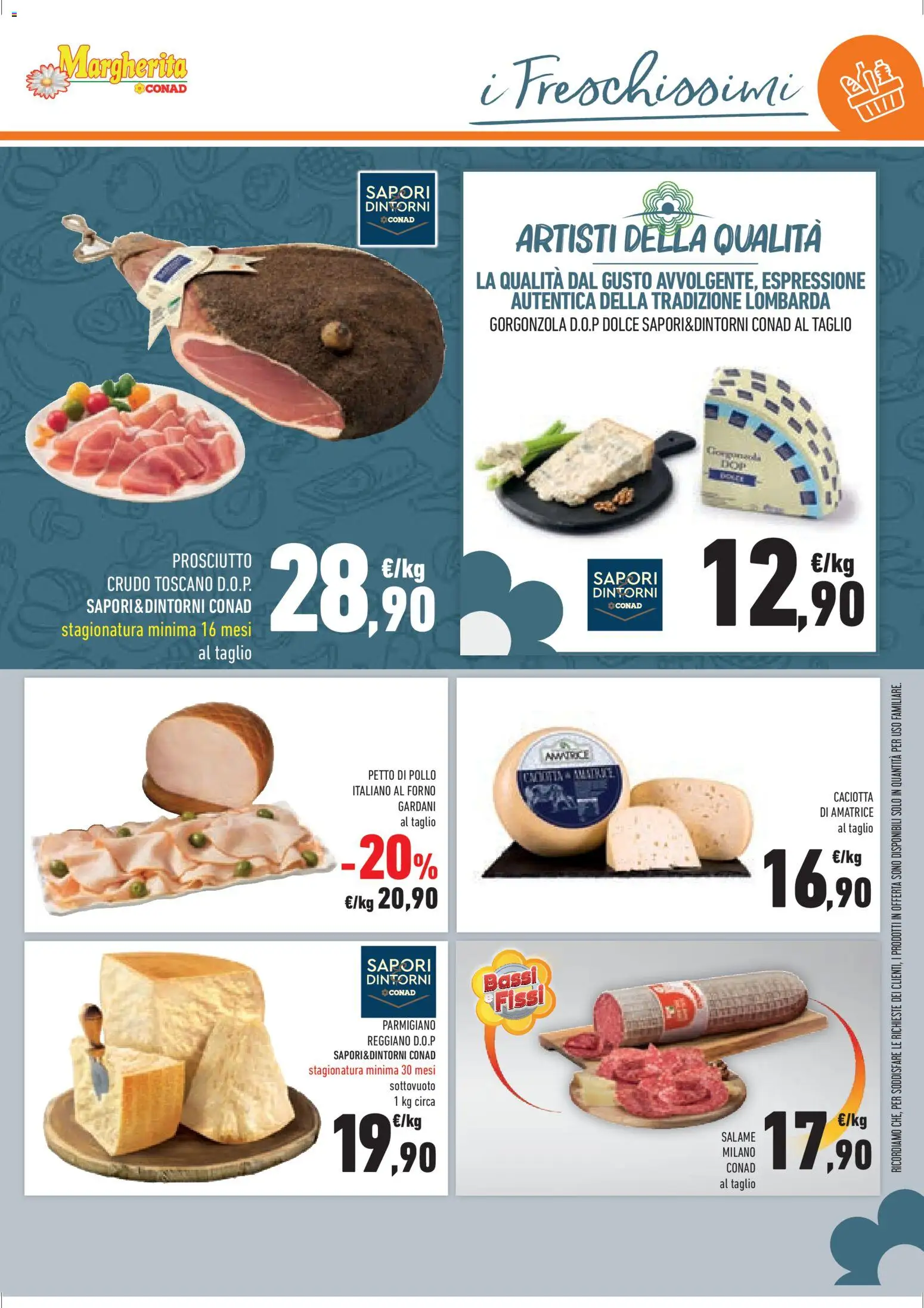 Volantino Conad del 25.02.2026 | Pagina: 13 | Prodotti: Salame, Pollo, Forno, Parmigiano