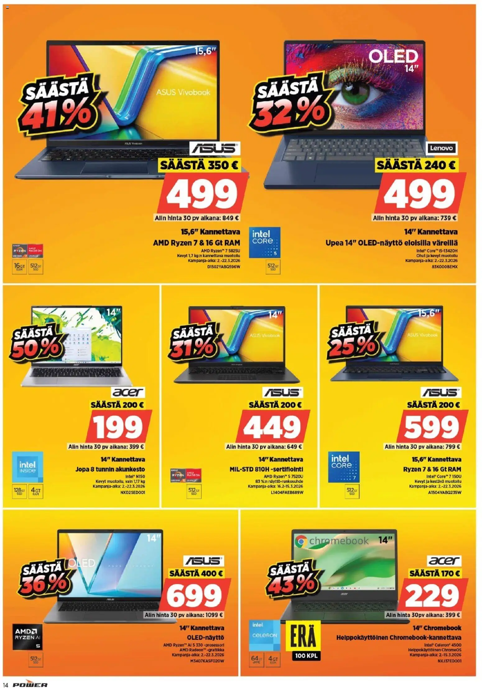 Power tarjoukset – voimassa 09.03.2026 alkaen | Sivu: 14