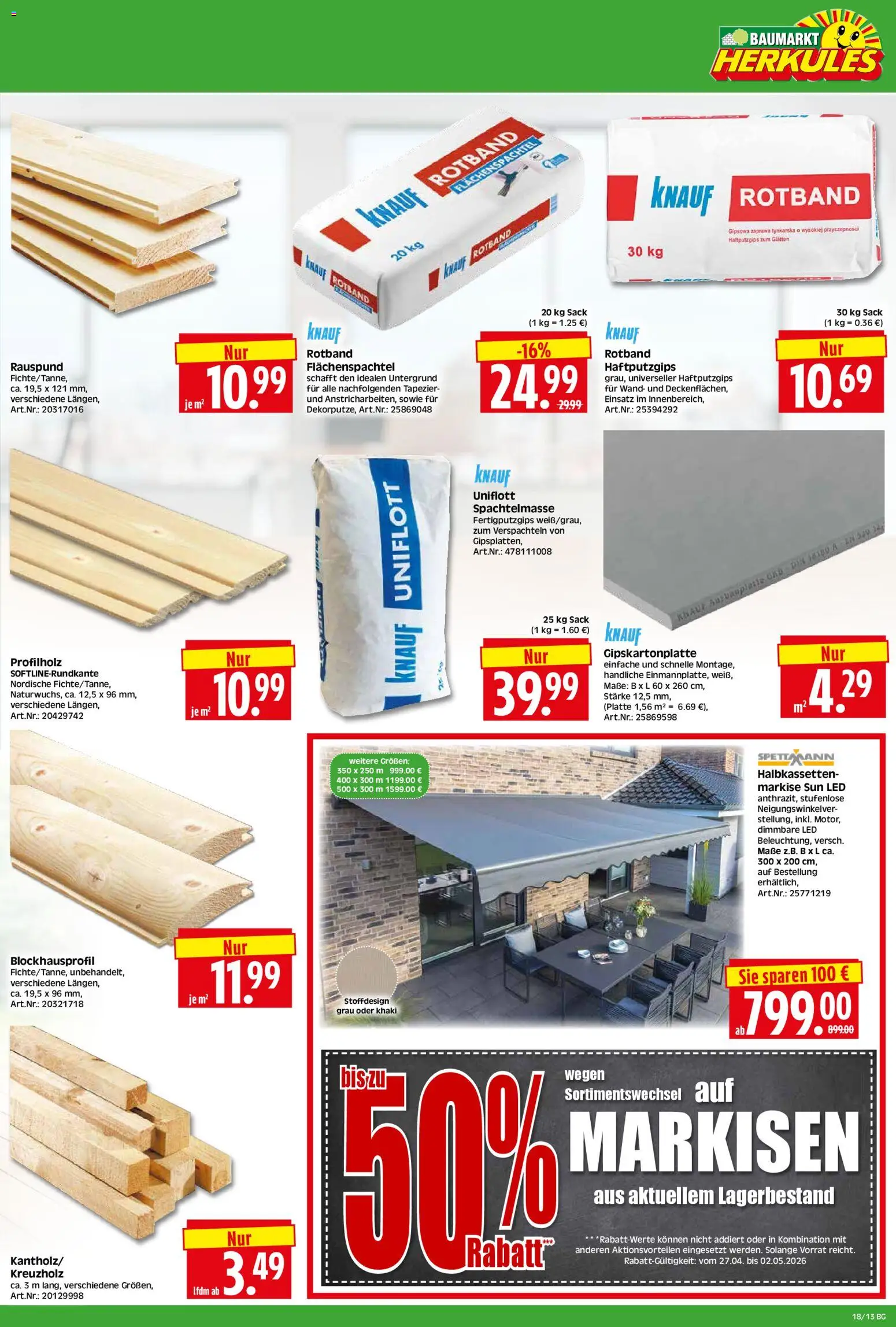 HERKULES Bau & Garten – gültig ab 27.04.2026 | Seite: 13
