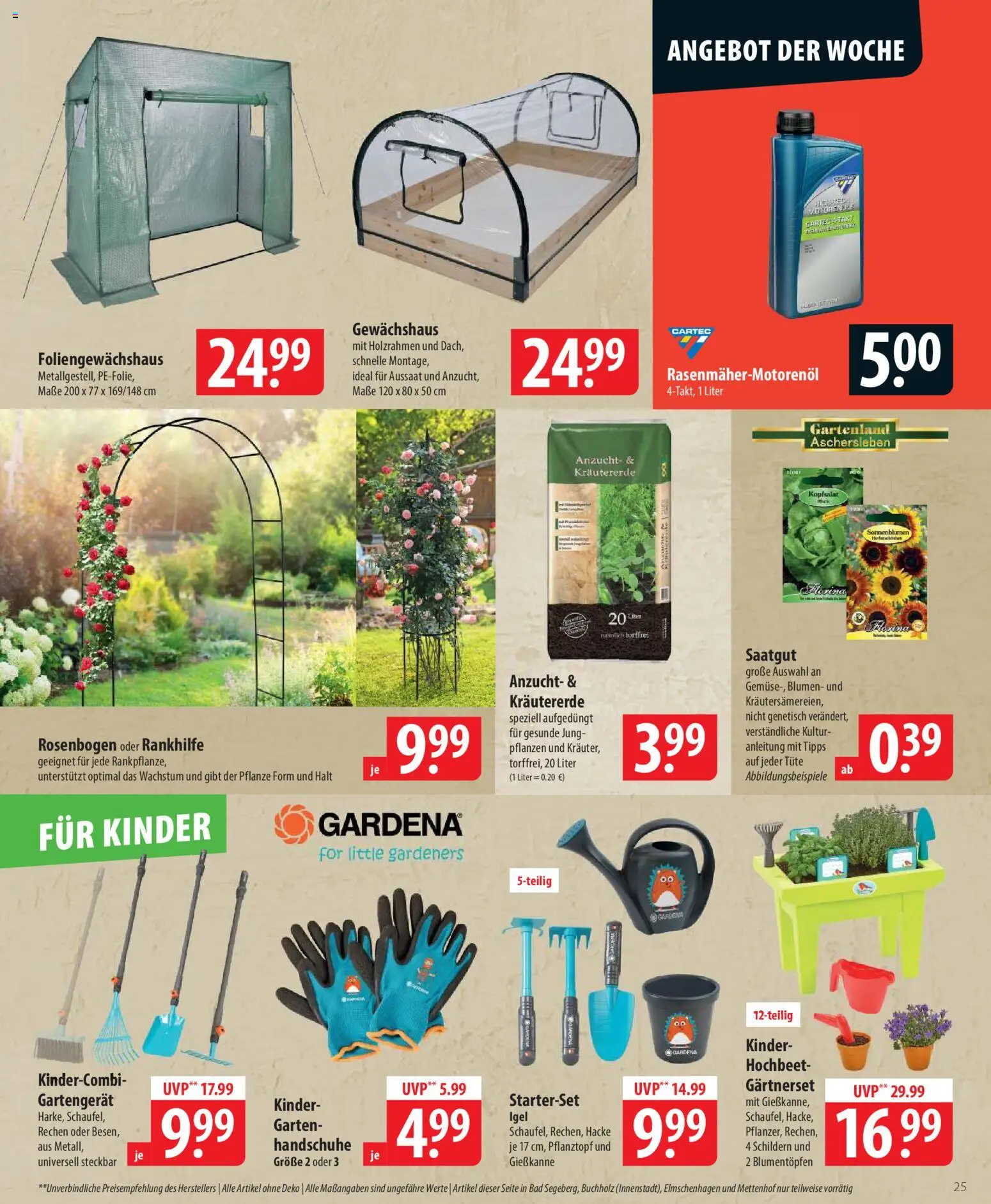 Famila Prospekt 	 – gültig ab 09.03.2026 | Seite: 25 | Produkte: Hochbeet, Bad, Blumen, Handschuhe