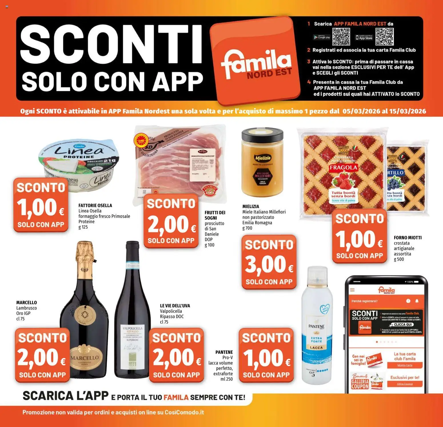 Volantino Famila del 05.03.2026 | Pagina: 15 | Prodotti: Lacca, Tè, Forno, Miele