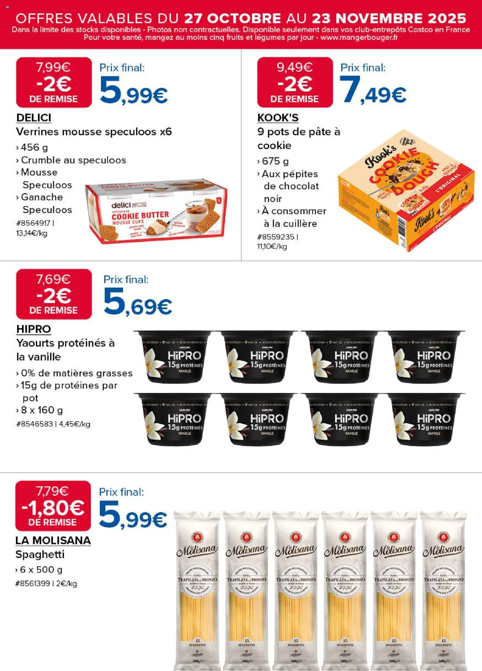 {H1} | Page: 4 | Produits: Yaourts, Spaghetti, Mousse, Verrines