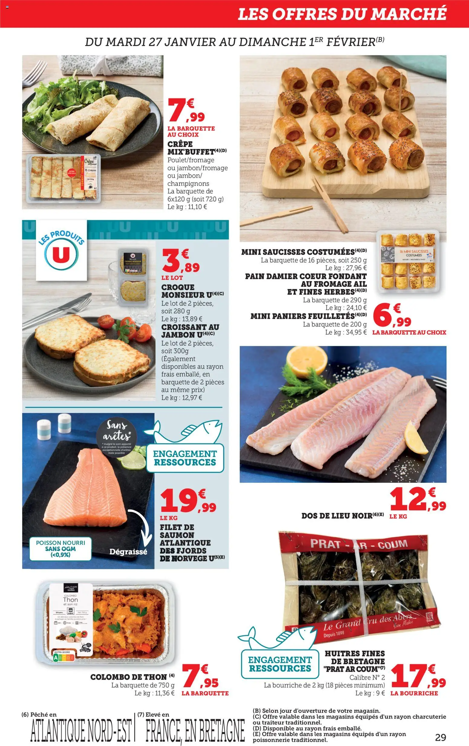 {H1} | Page: 29 | Produits: Ail, Jambon, Huîtres, Poisson
