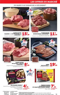 bi1 - Prévisualisation de bi1 catalogue Noël à prix bas valide à partir de 09.12.2025 | Page: 39 | Produits: Langue de bœuf, Viande, Vin, Viande bovine