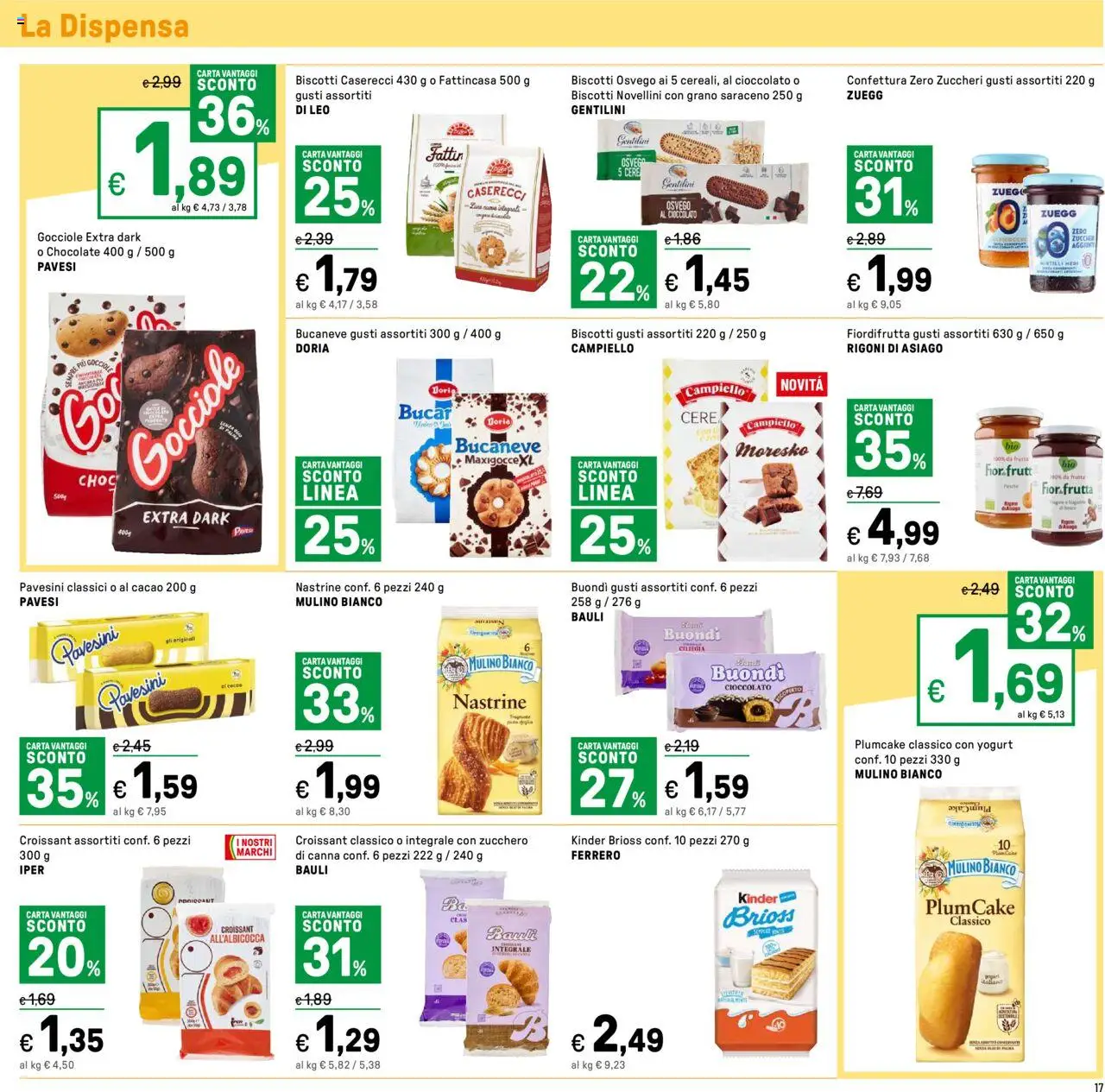 Volantino Iper del 01.08.2025 | Pagina: 17 | Prodotti: Cioccolato, Mirtilli, Plumcake, Cacao