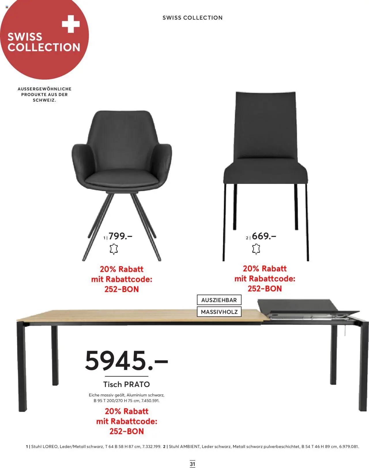 Livique Prospekt – gültig ab 24.09.2025 | Seite: 31 | Produkte: Tisch, Stuhl