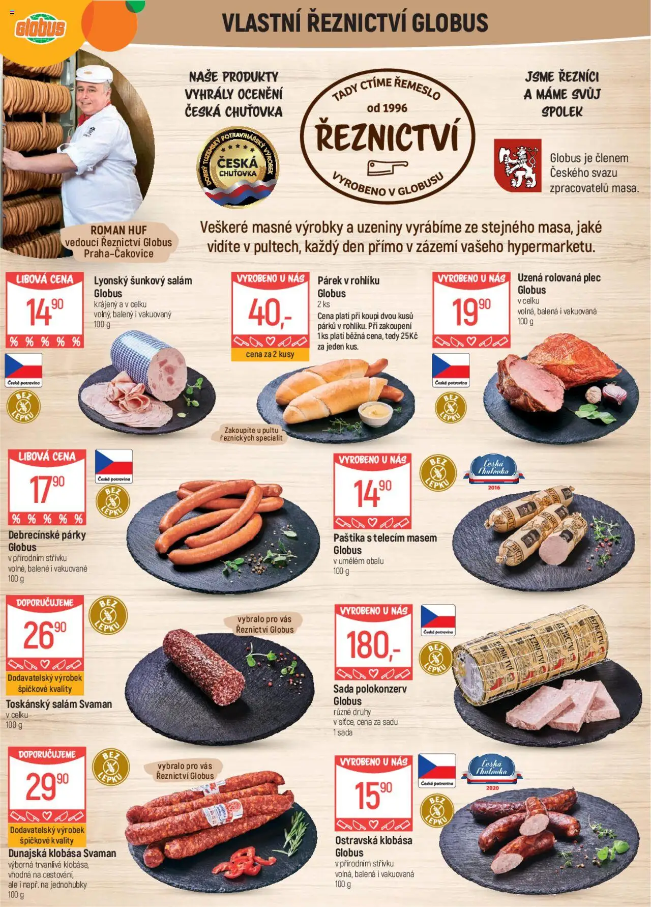 Globus leták od 02.07.2025 | Strana: 5 | Produkty: Párky, Klobása, Uzeniny, Paštika