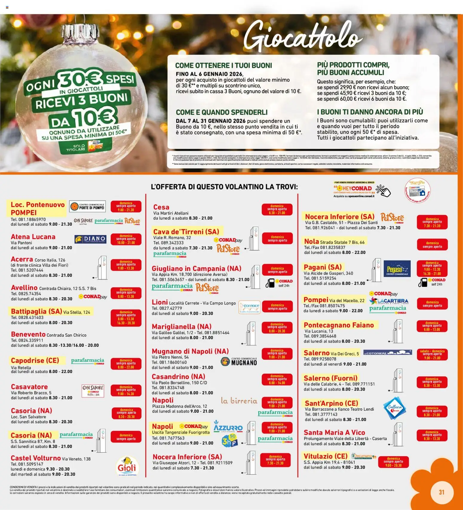 Volantino Conad del 03.01.2026 | Pagina: 31 | Prodotti: Gioco