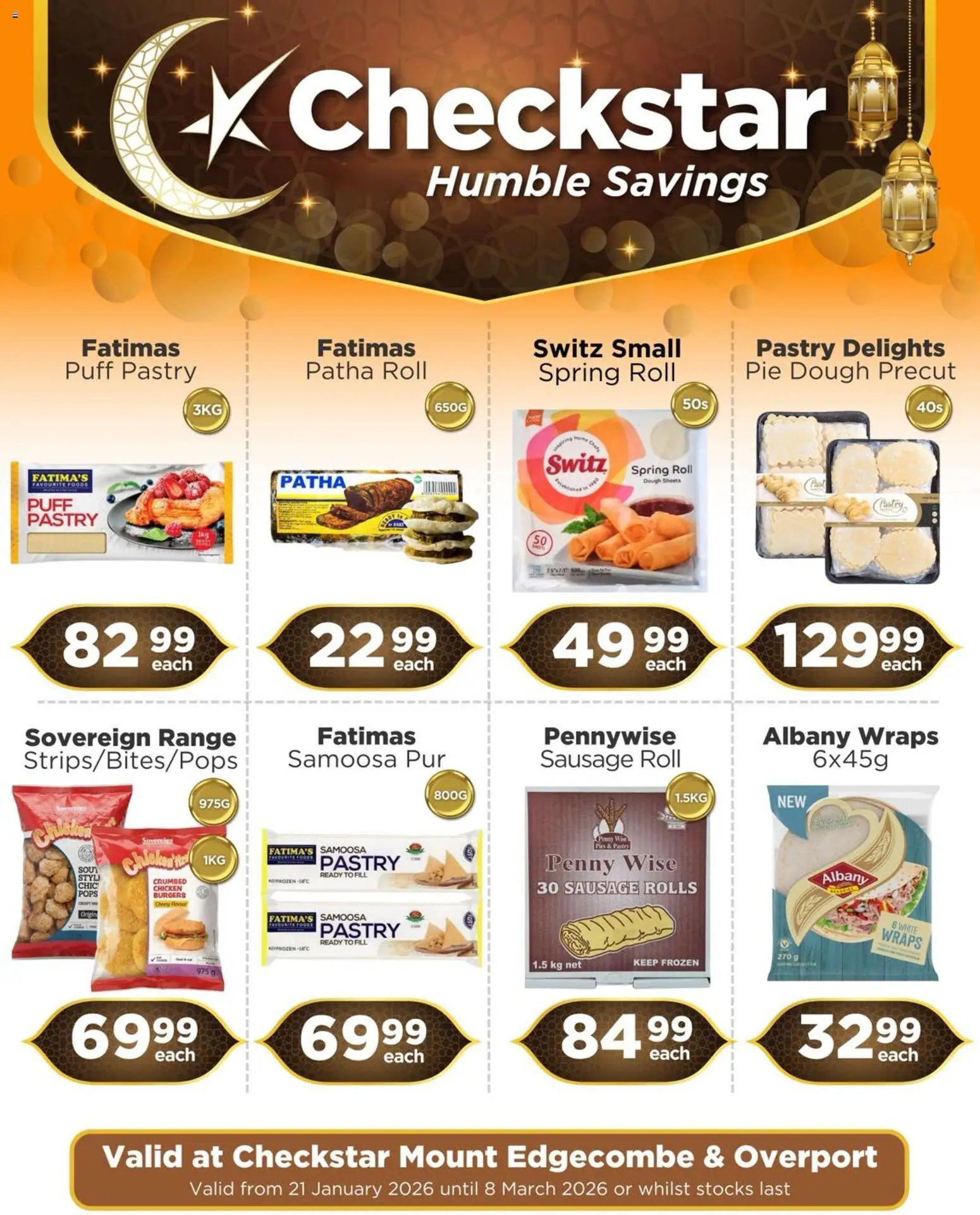 New Check Star catalogue – valid from 21.01.2026 | Page: 3 | Products: Chicken, Burgers, Touca de banho, Sausage