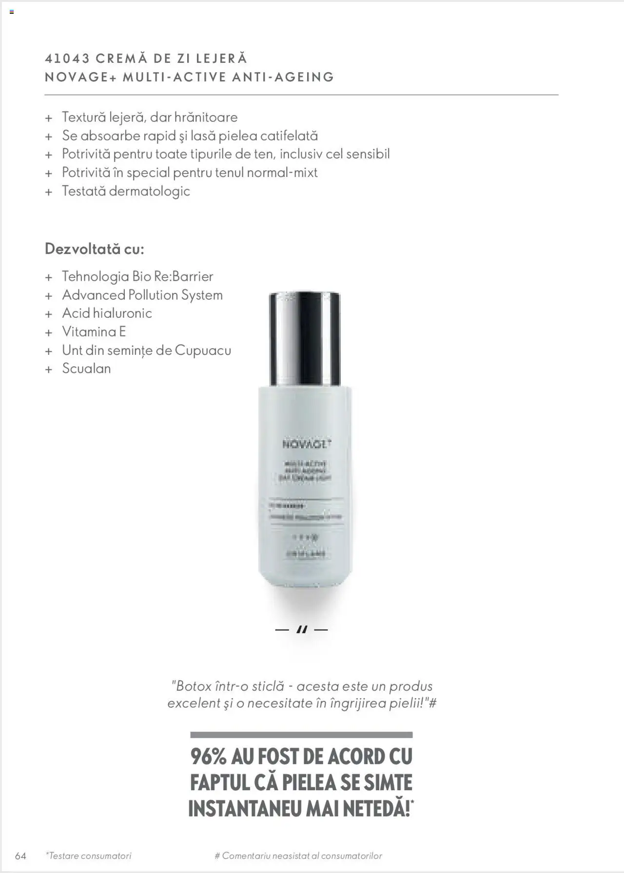 Oriflame catalog - Ghidul NOVAGE+ – valabil de la 01.03.2023 | Pagină: 64