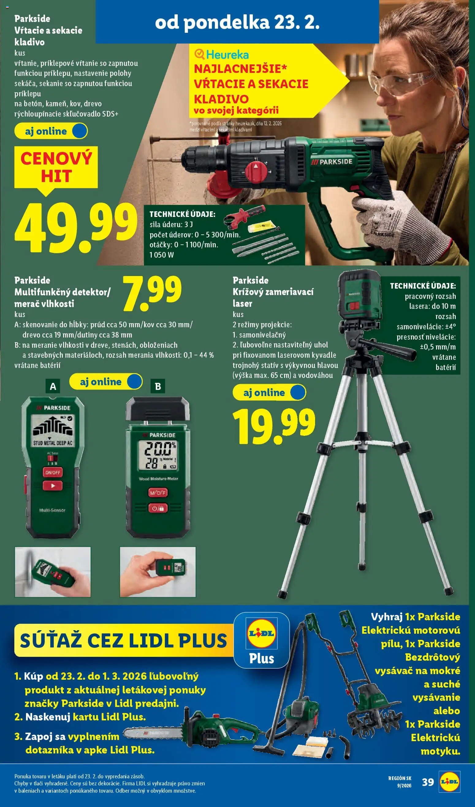 Nové Lidl akcie – leták je platný od 26.02.2026 | Strana: 87 | Produkty: Laser, Parkside, Vysávač