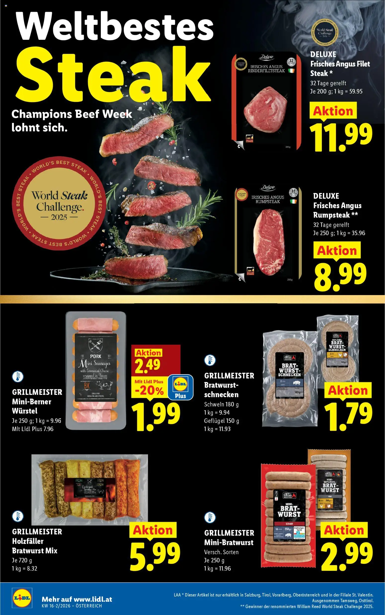 Lidl Flugblatt - Altenmarkt im Pongau, St. Johann im Pongau, Zell am See gültig ab 16.04.2026 | Seite: 6 | Produkte: Wurst, Grill, Box