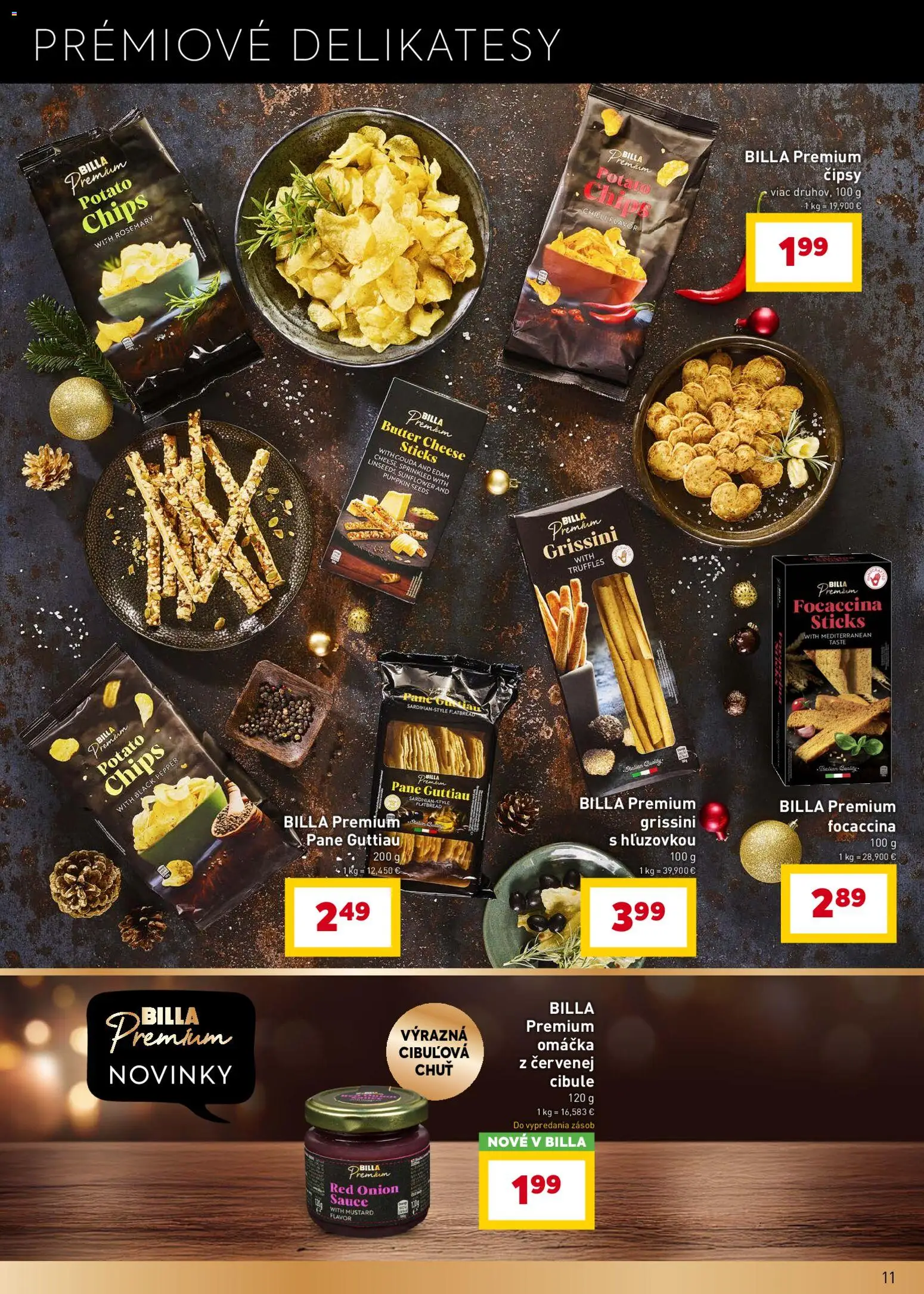 Nové Billa akcie – leták je platný od 10.12.2025 | Strana: 11 | Produkty: Omáčka