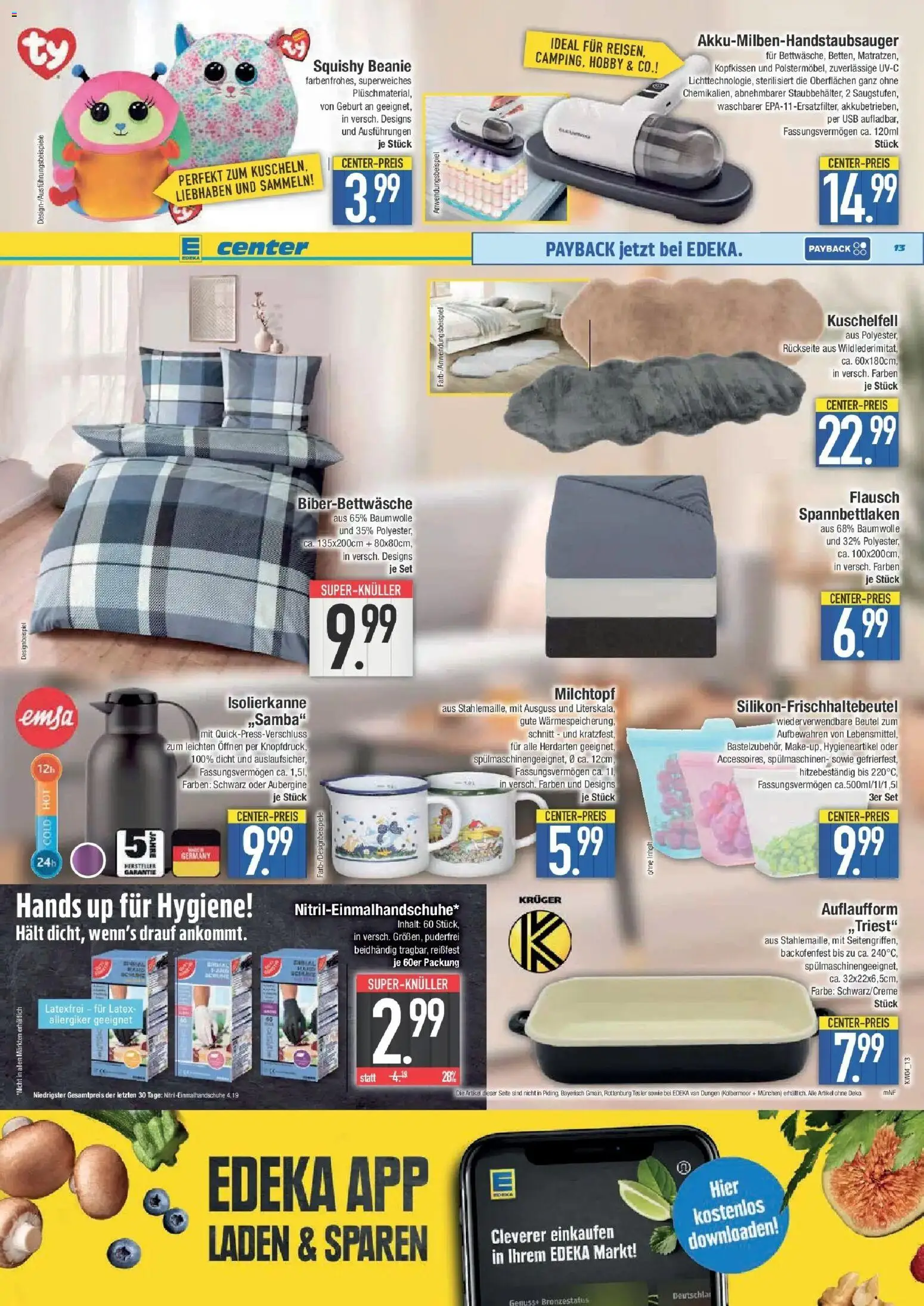 Edeka prospekt Augsburg-Göggingen	 – gültig ab 18.01.2026 | Seite: 13 | Produkte: USB, Kopfkissen, Aubergine